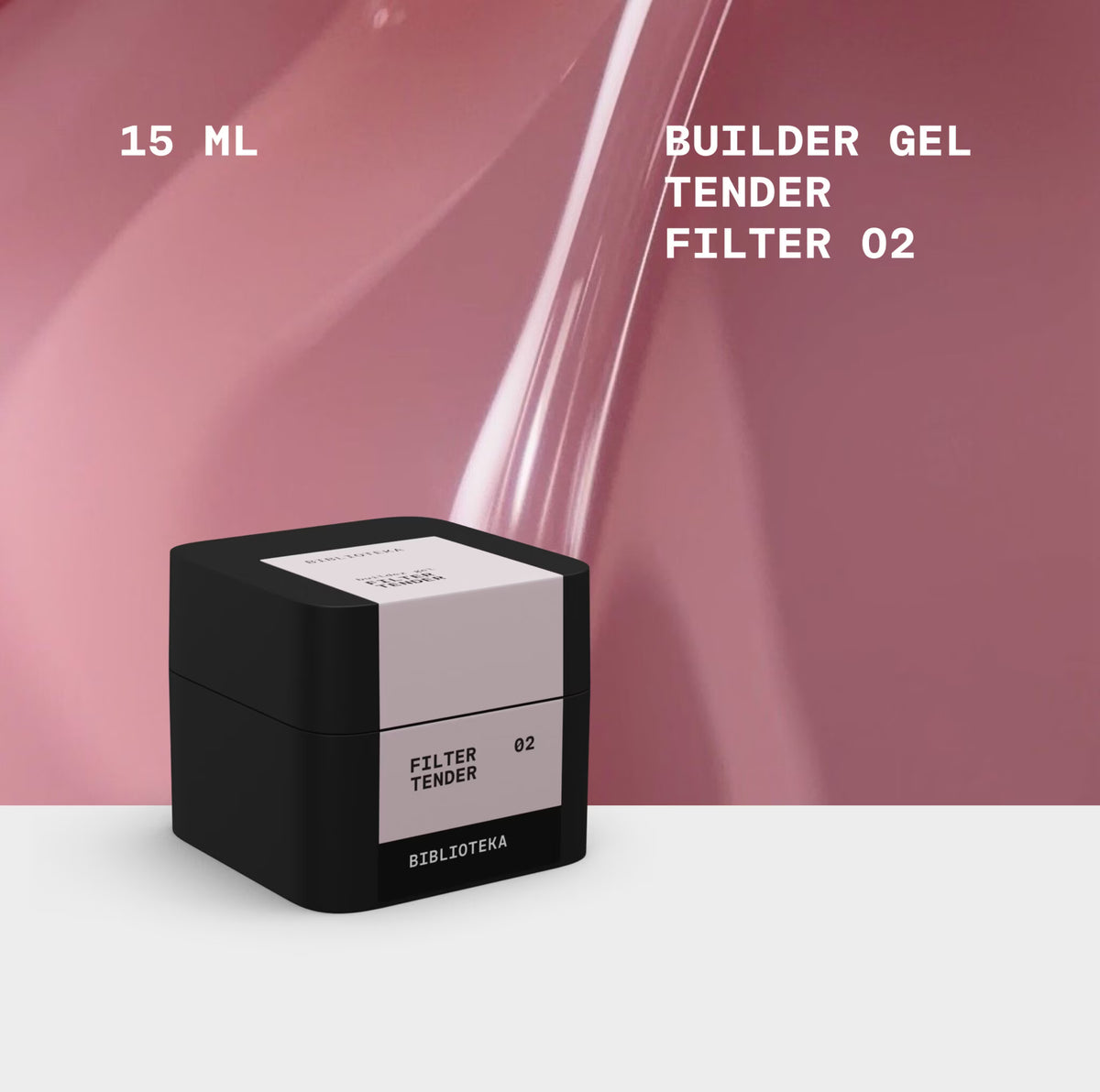 BIBLIOTEKA Builder Gel 02 Tender FILTER 15ml