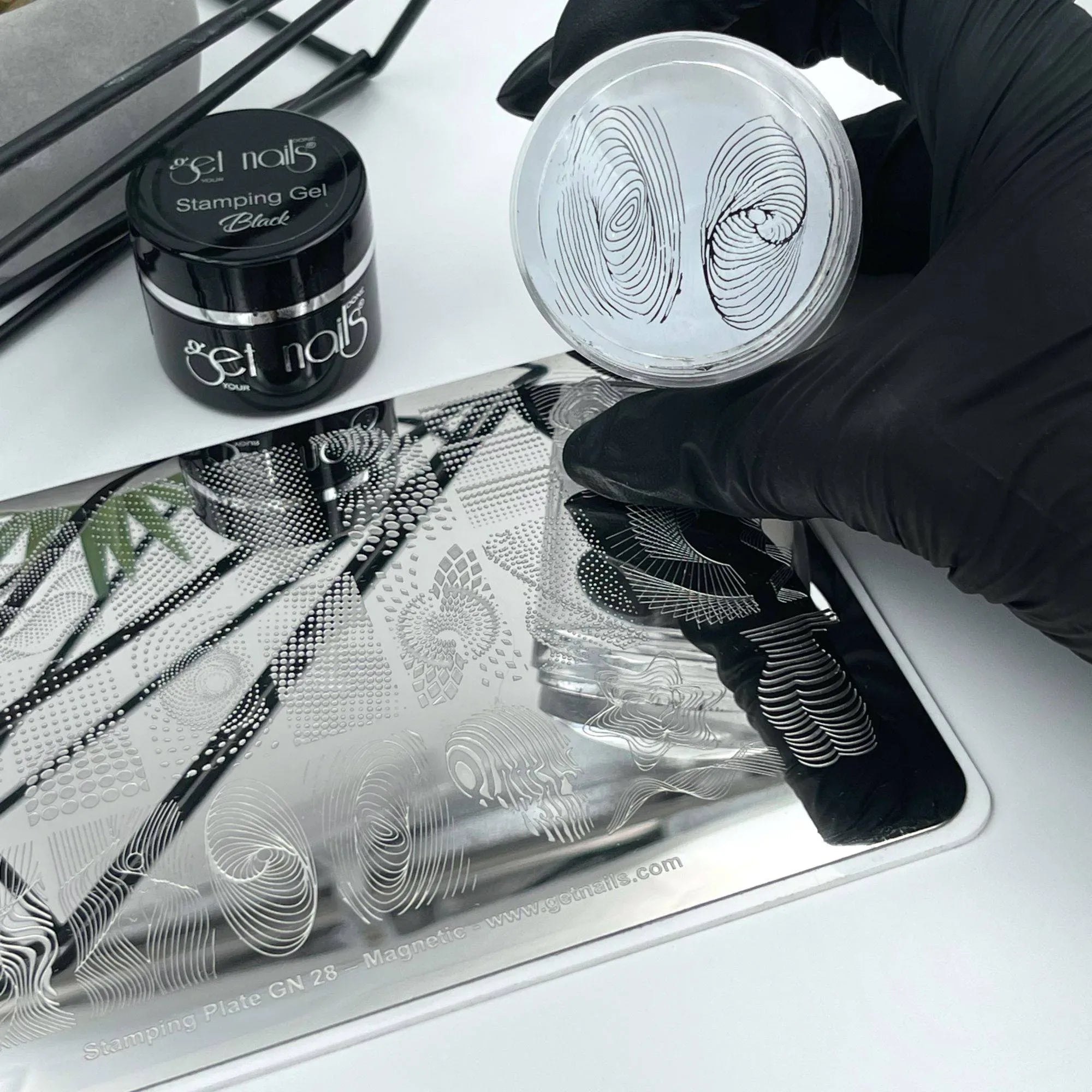 Stamping Plate  28 - Magnetic GET NAILS