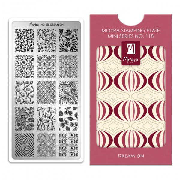 Moyra Mini stamping plate 118 Dream On