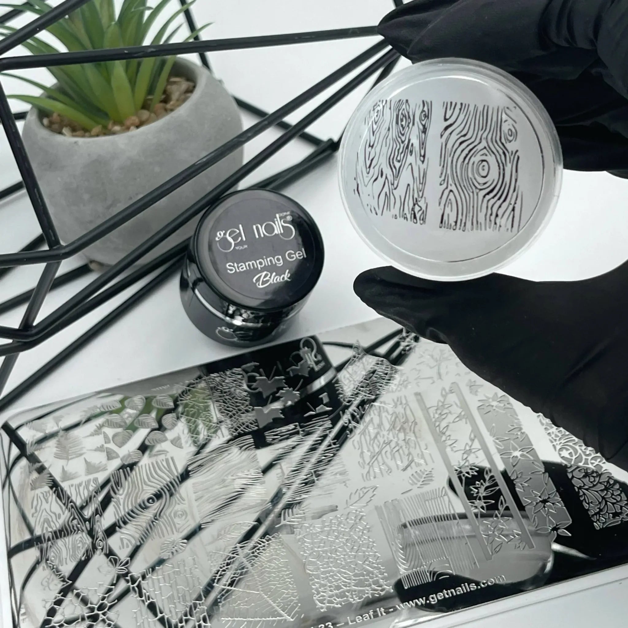 Stamping Plate  33 - Leaf It GET NAILS