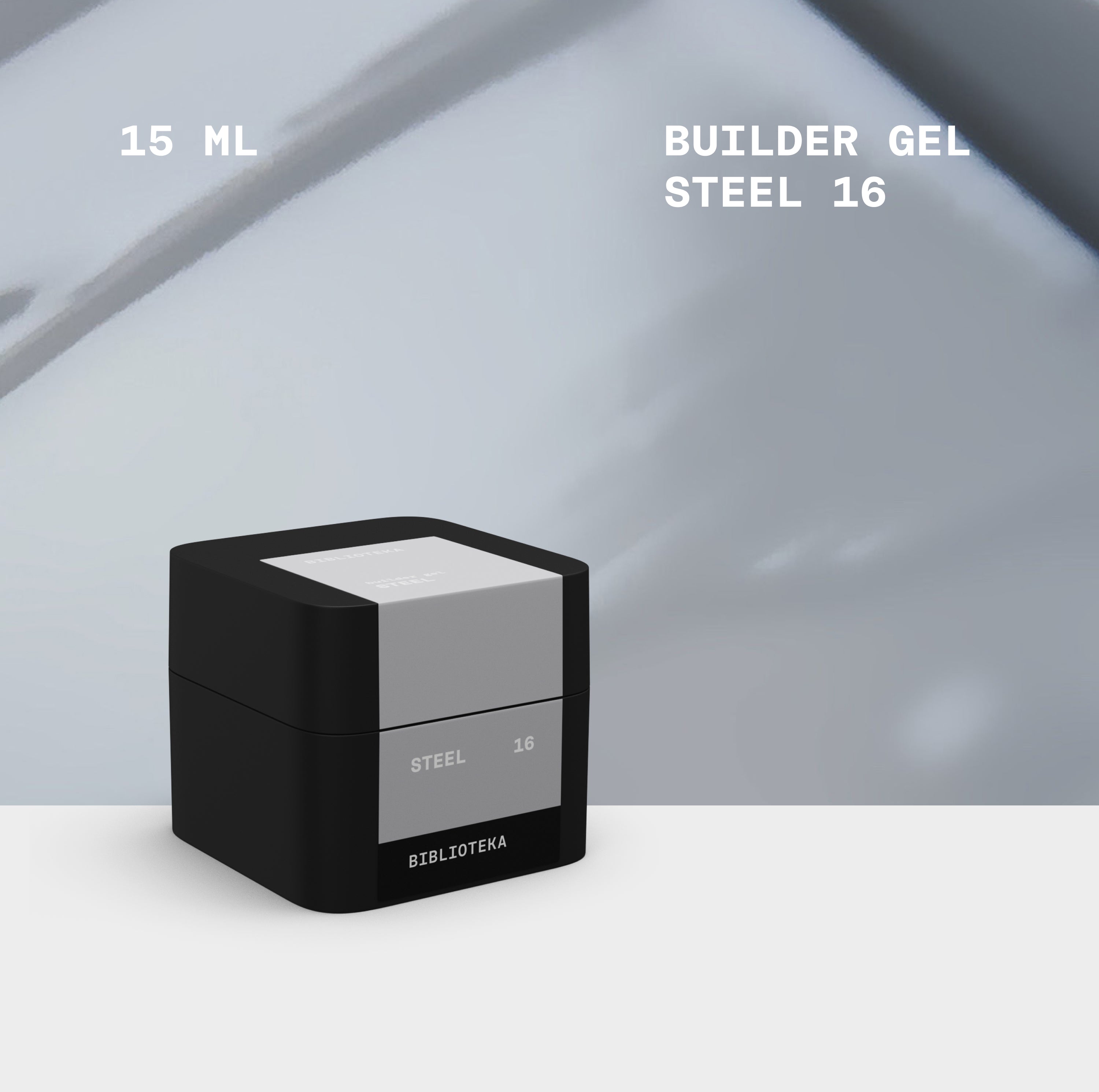 BIBLIOTEKA Builder Gel 16 Steel 15ml