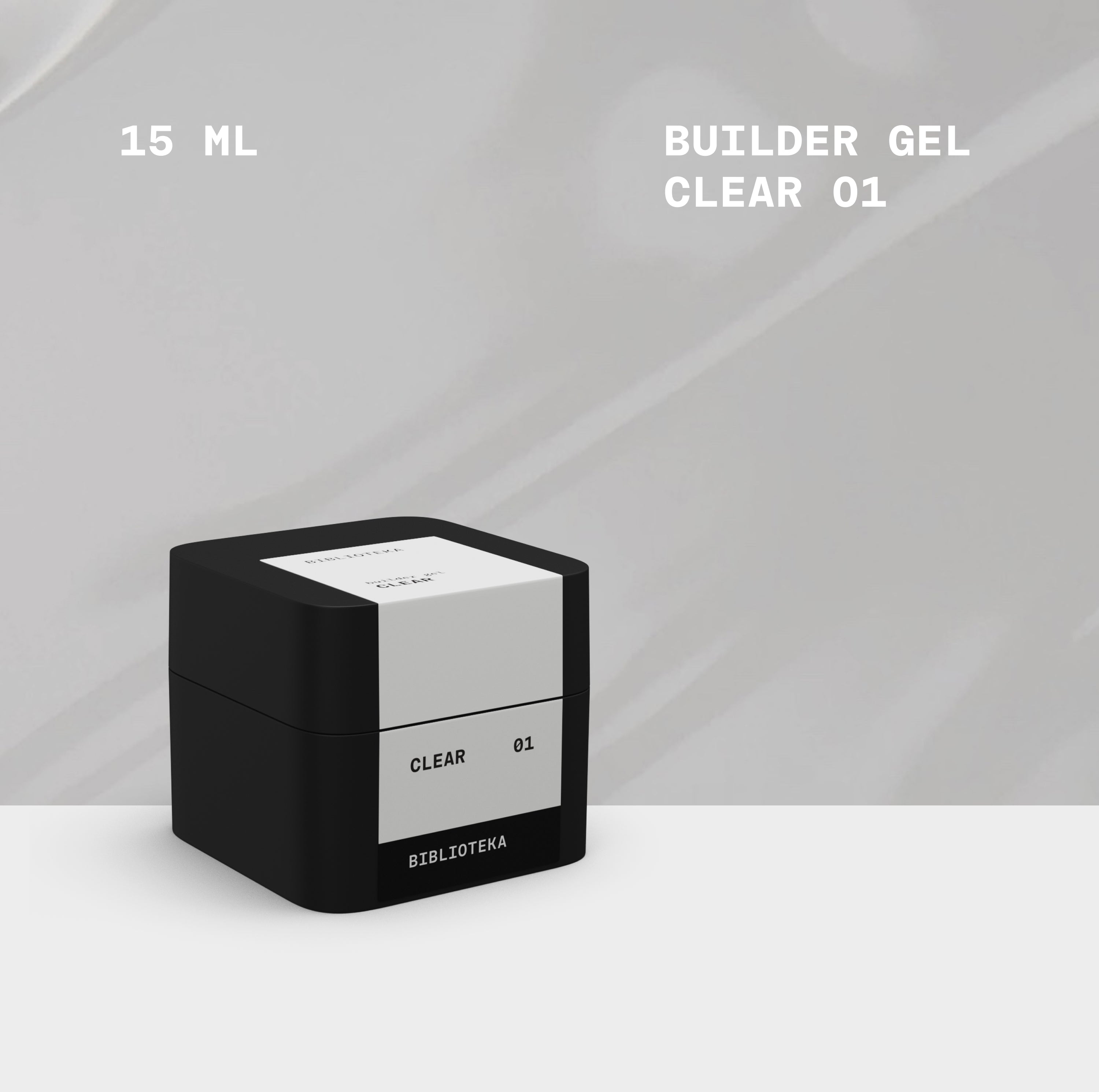 BIBLIOTEKA Builder Gel 01 Clear – Transparent 15ml