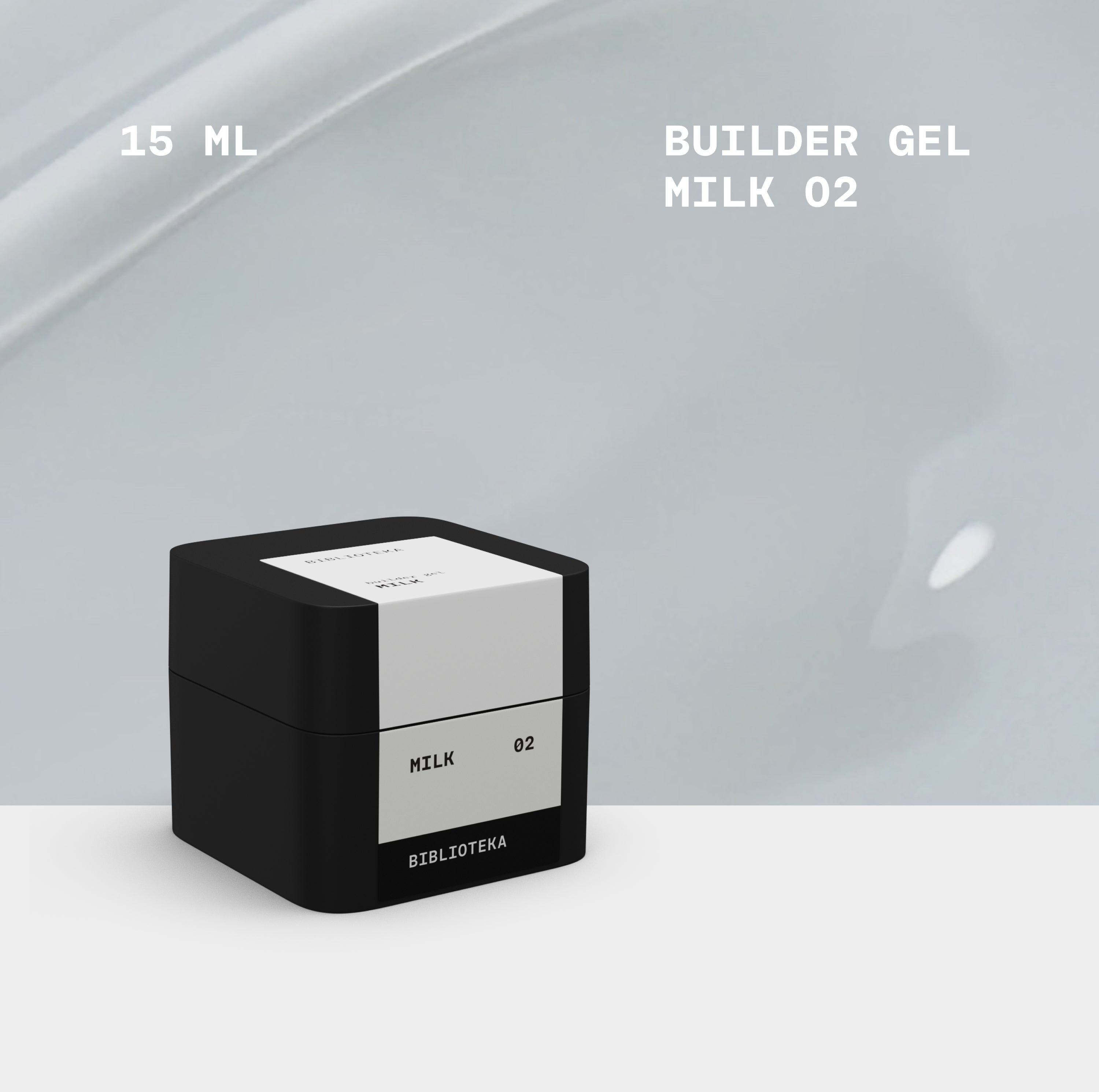 BIBLIOTEKA Builder Gel 02 Milk 15ml