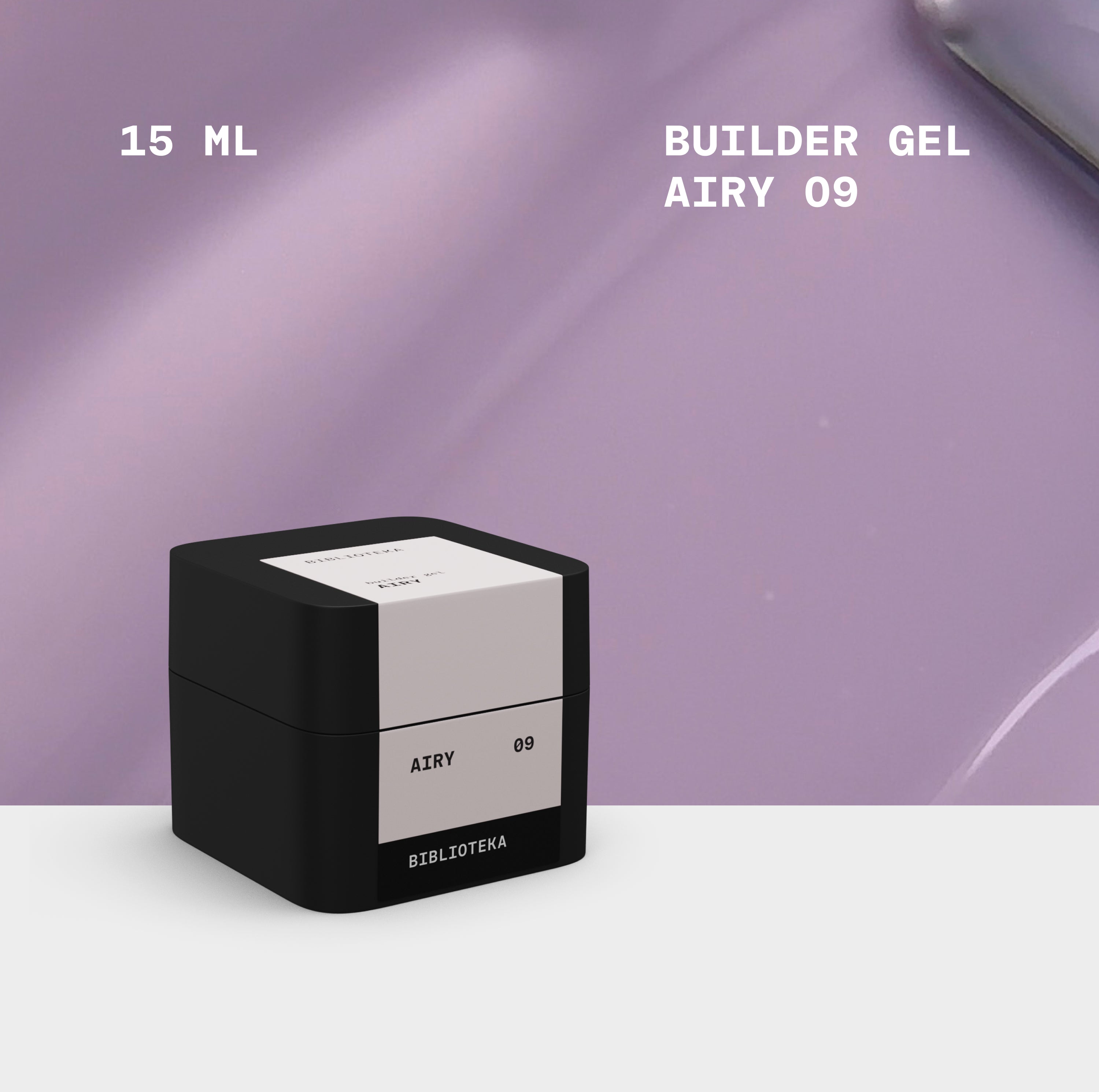 BIBLIOTEKA Builder Gel 09 Airy 15ml