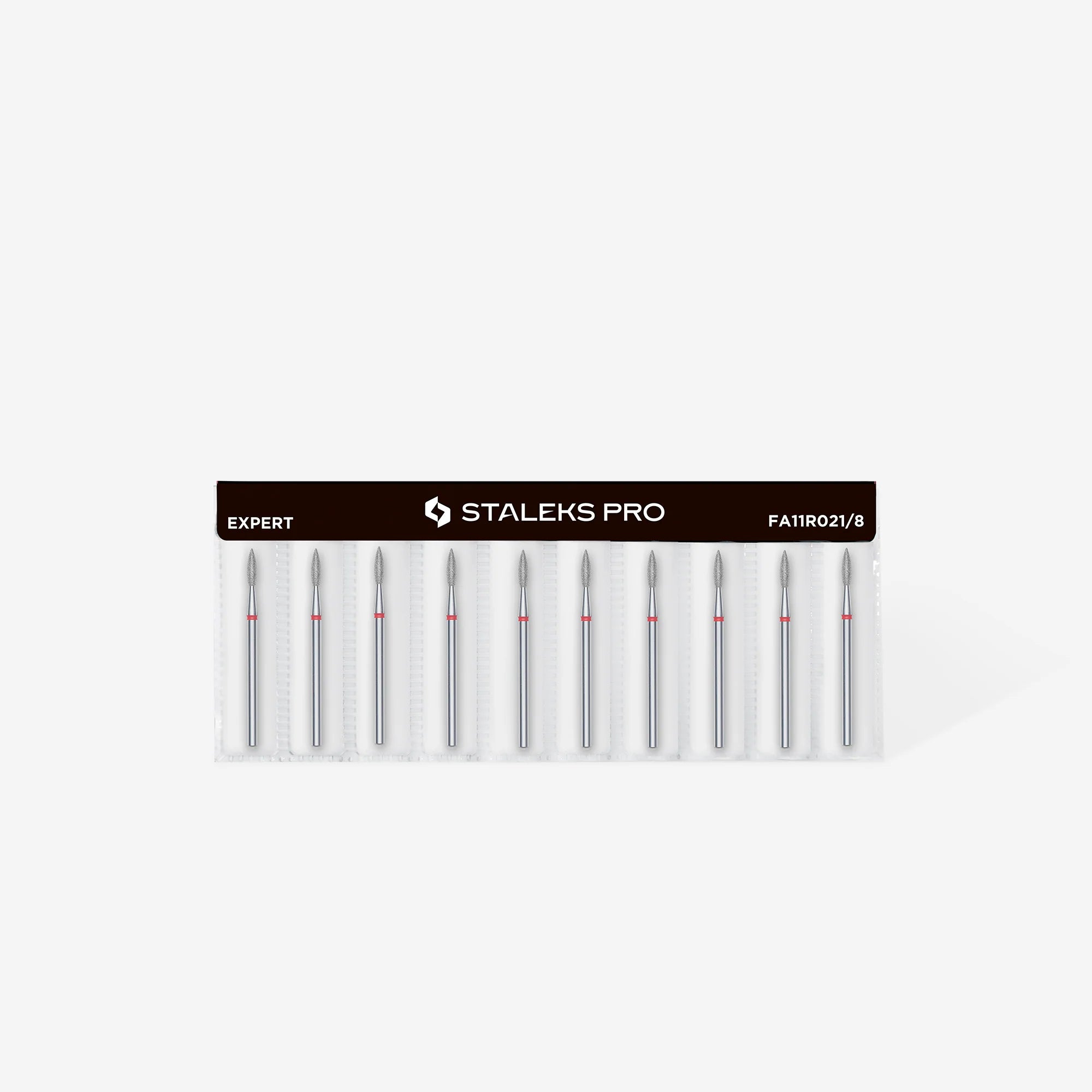 STALEKS Capat de freza diamantat flacara rosu ascutita 2,1