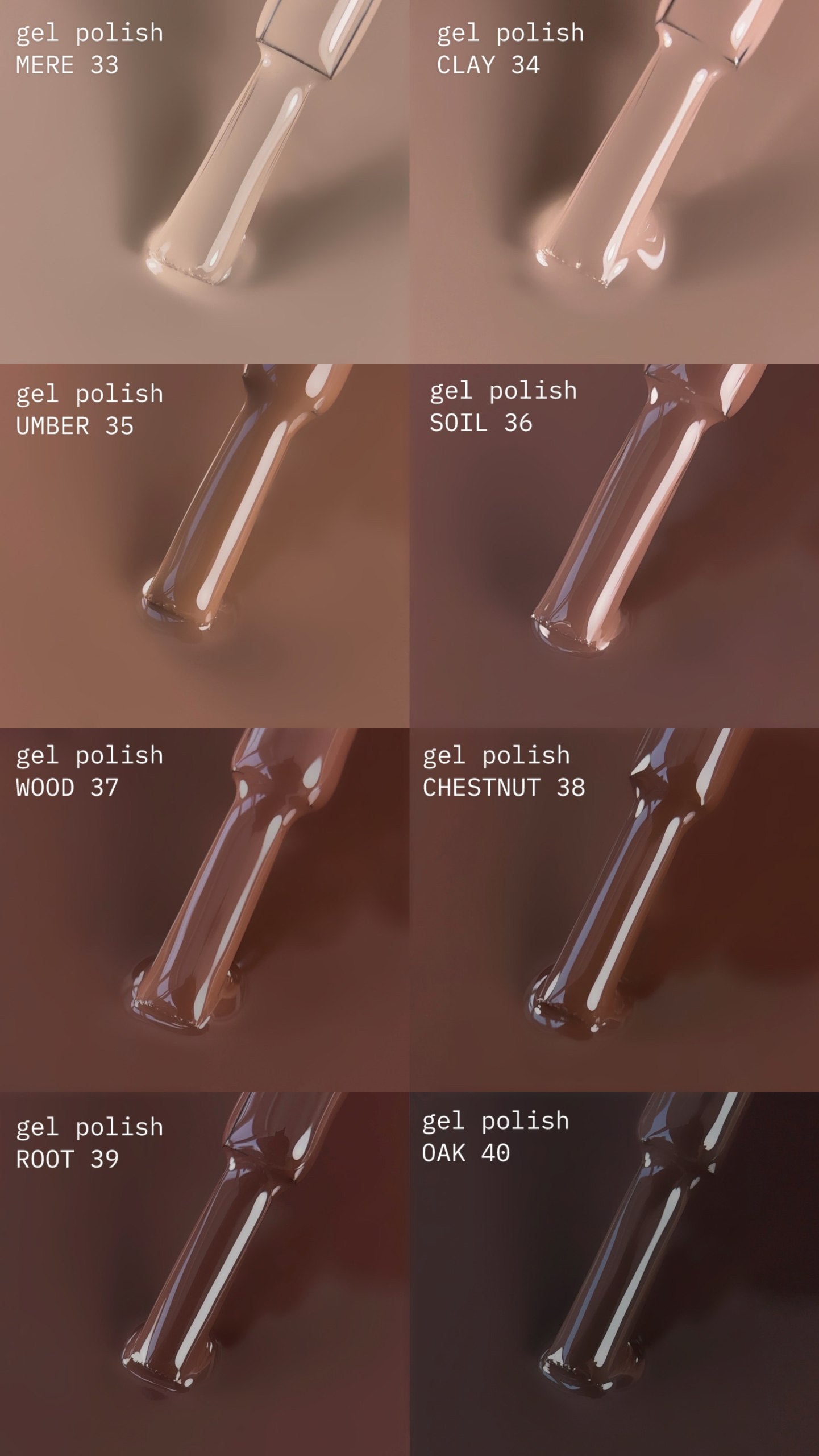 BIBLIOTEKA MONO BROWN Collection 33-40 (8buc)