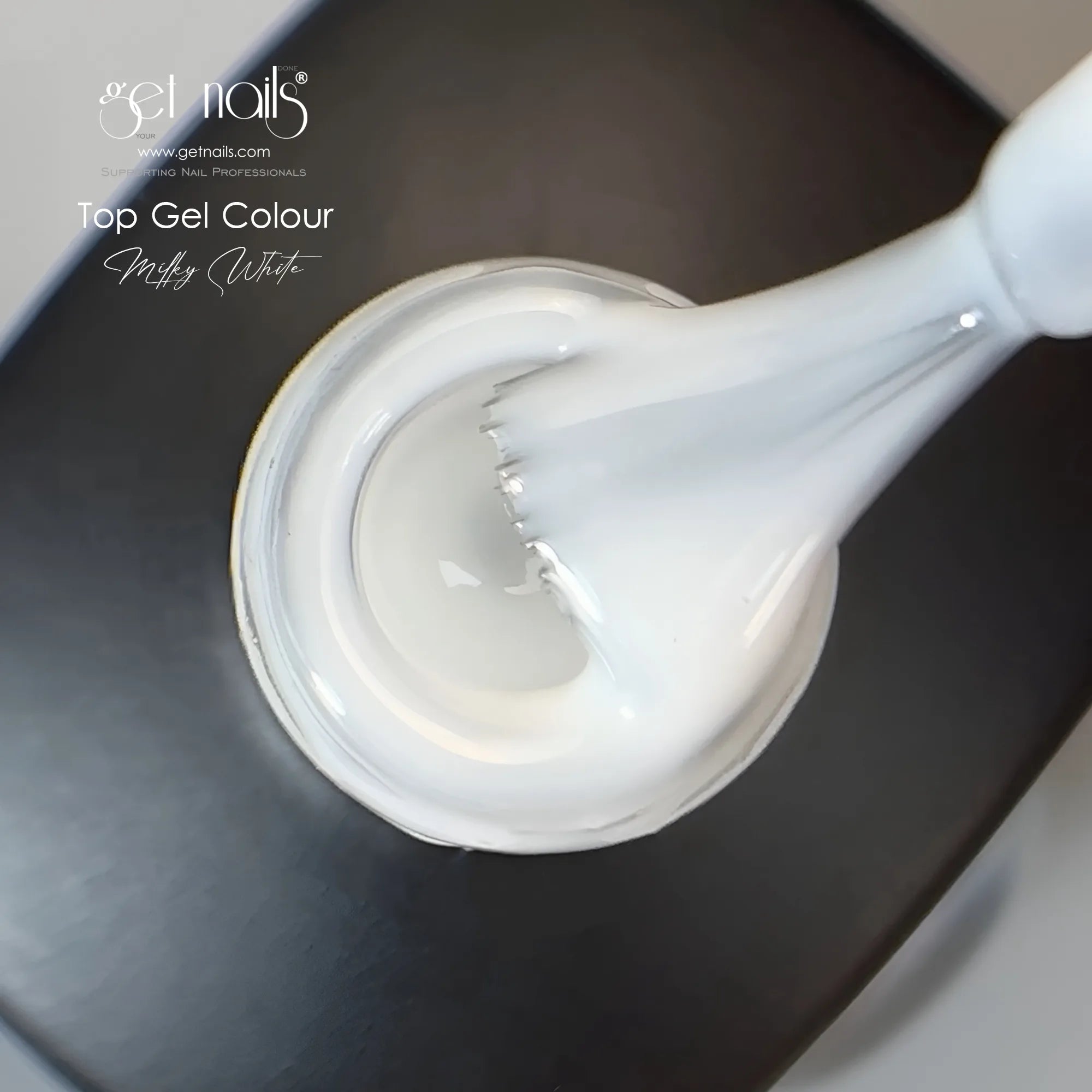 Top Gel Colour Milky White 15g GET NAILS