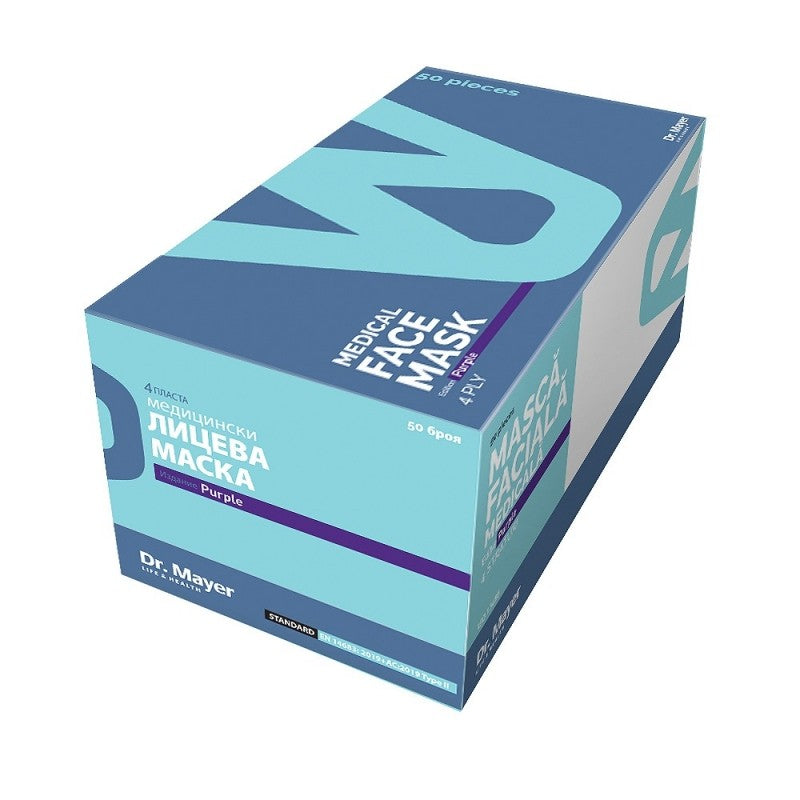 Masca medicala 4 straturi full color Purple Dr. Mayer