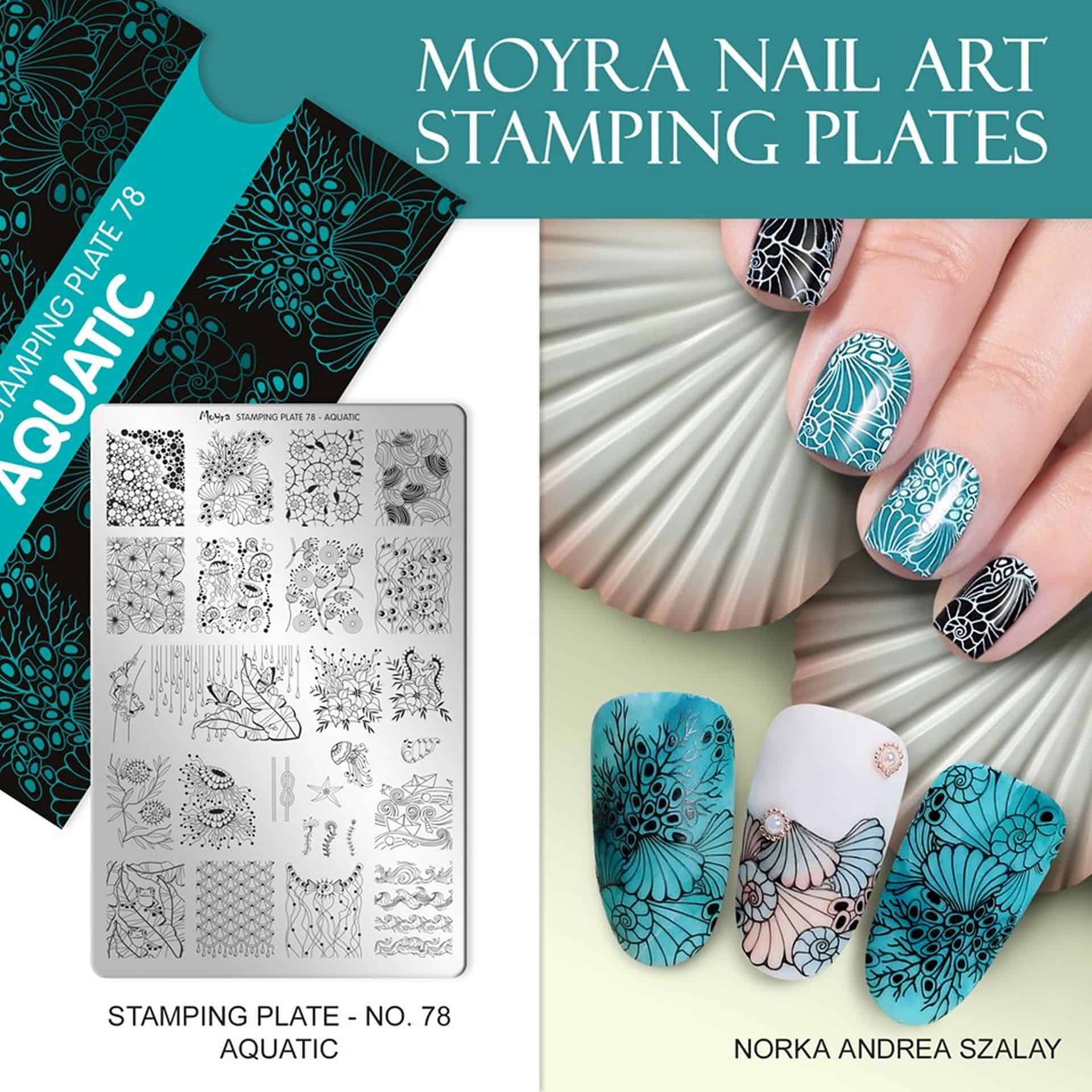 Moyra Stamping plate 78 Aquatic