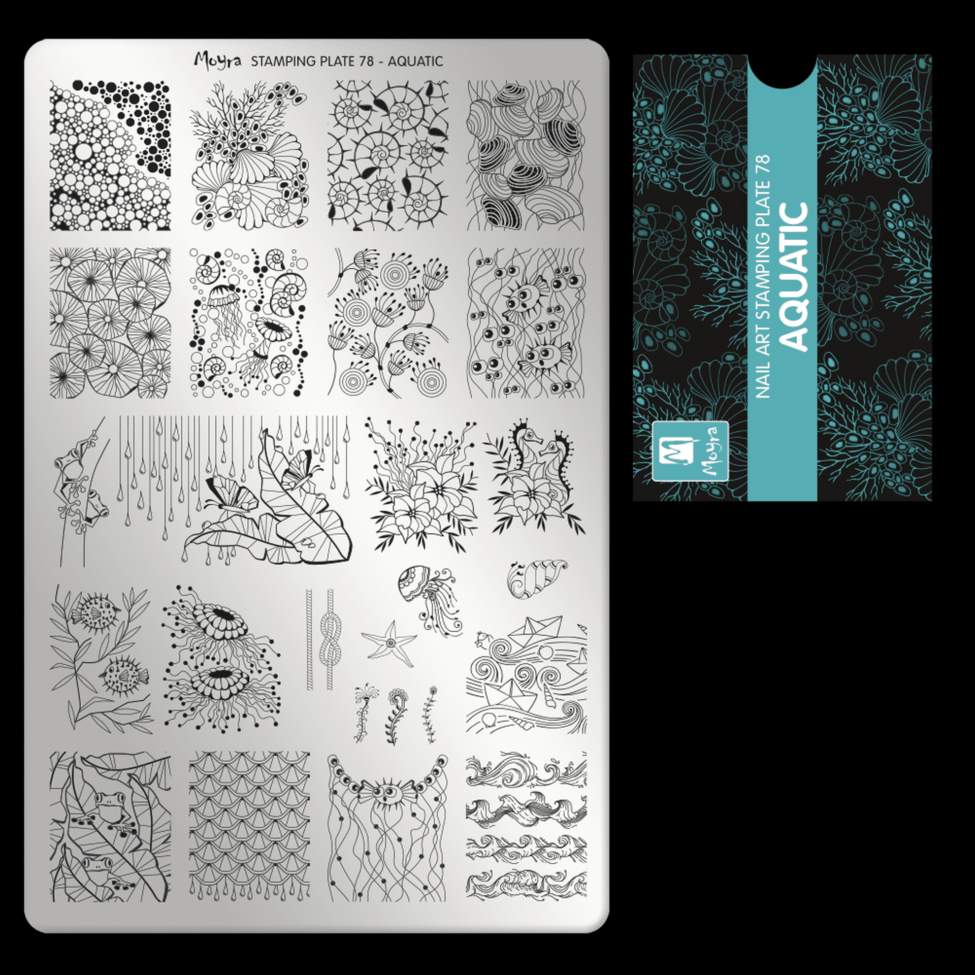 Moyra Stamping plate 78 Aquatic