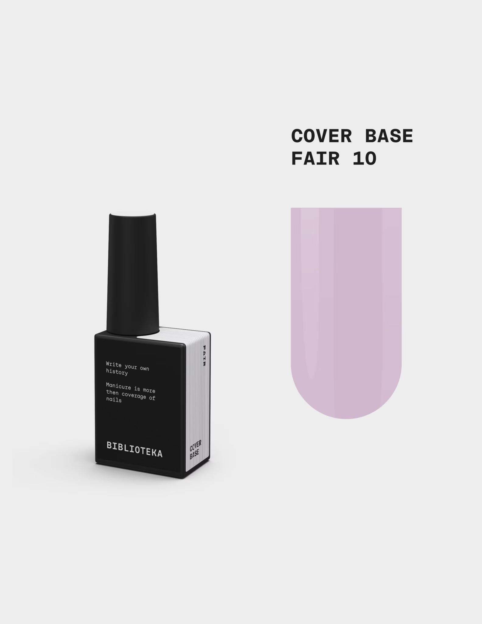 BIBLIOTEKA Cover Base 10 Fair - Light clear, 10ml