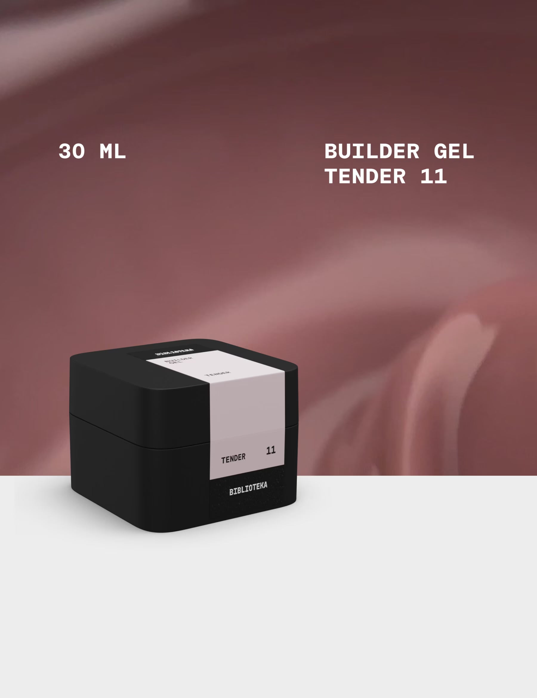 BIBLIOTEKA Builder Gel 11 Tender - Gentle, 30ml