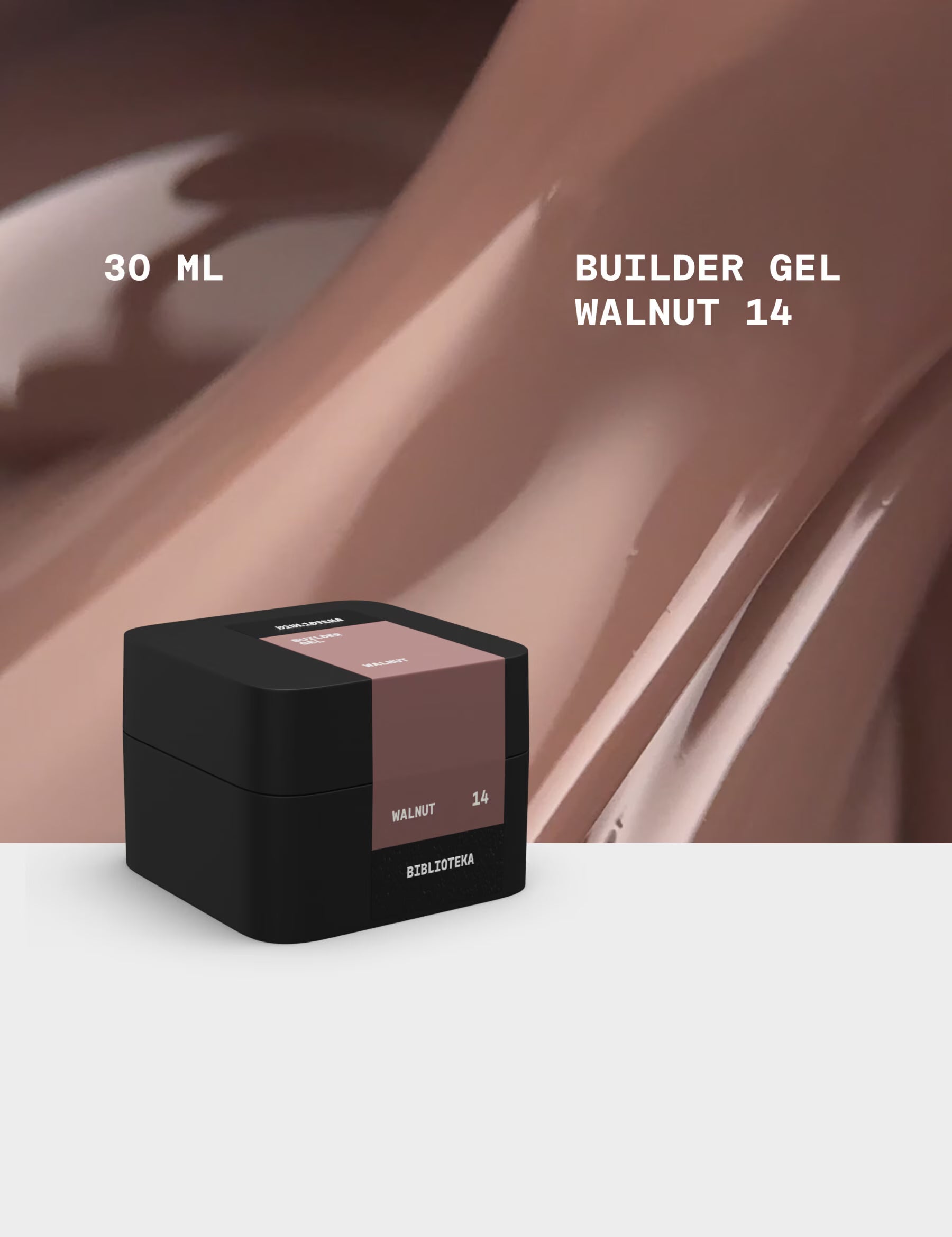 BIBLIOTEKA Builder Gel 14 Walnut 30ml