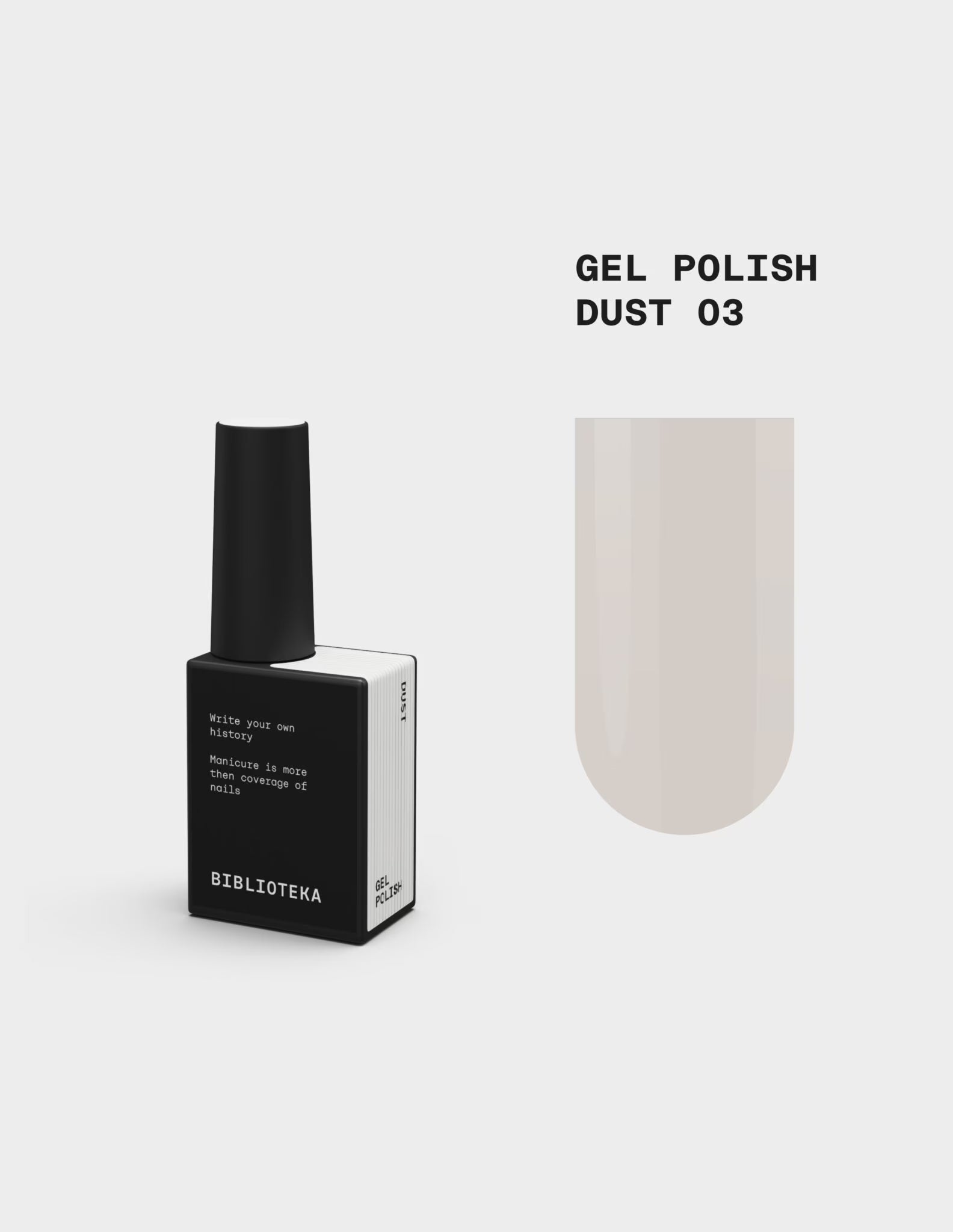 BIBLIOTEKA Gel Polish 03 Dust - Ivory, 10ml