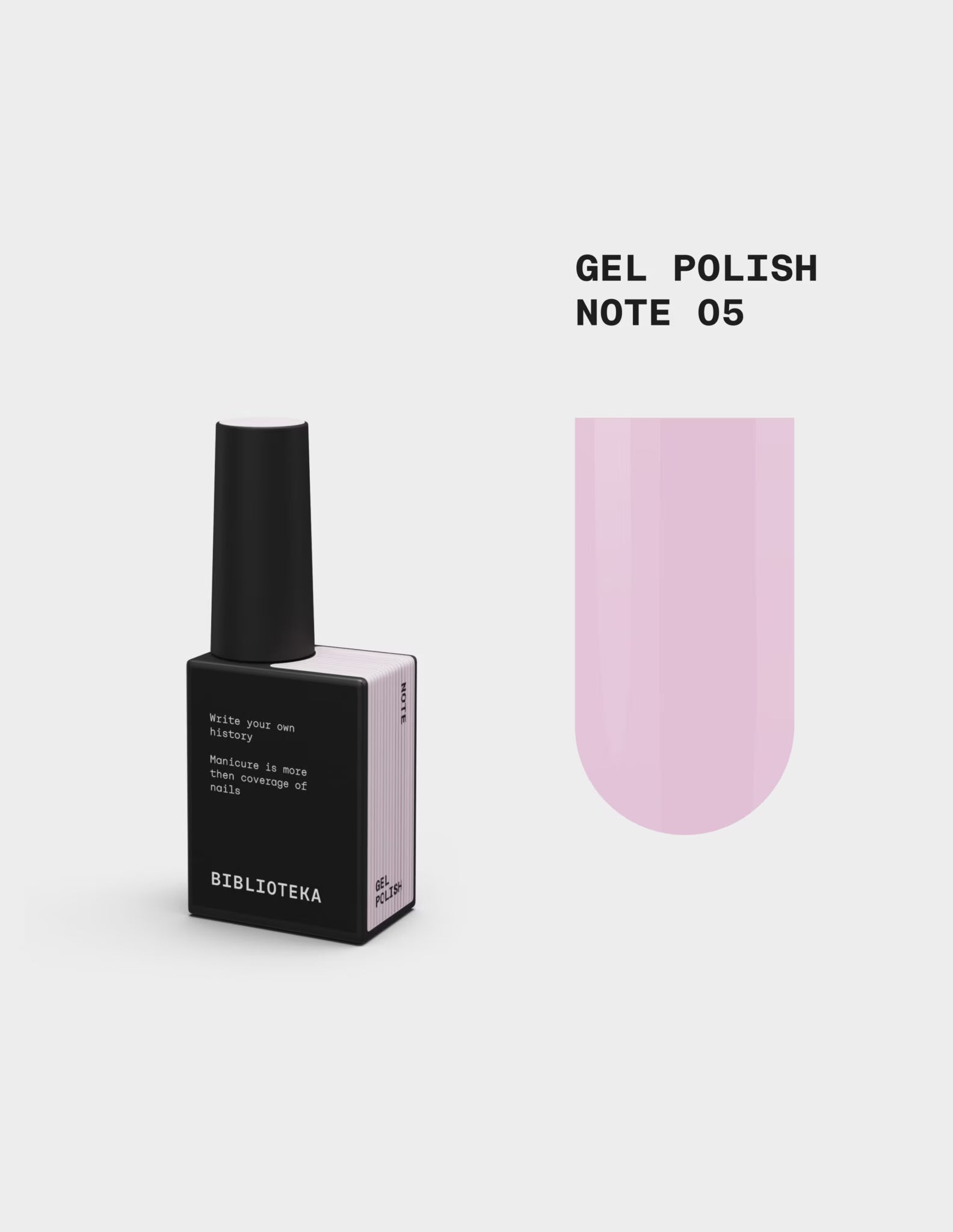 BIBLIOTEKA Gel Polish 05 Note - Pink, 10ml