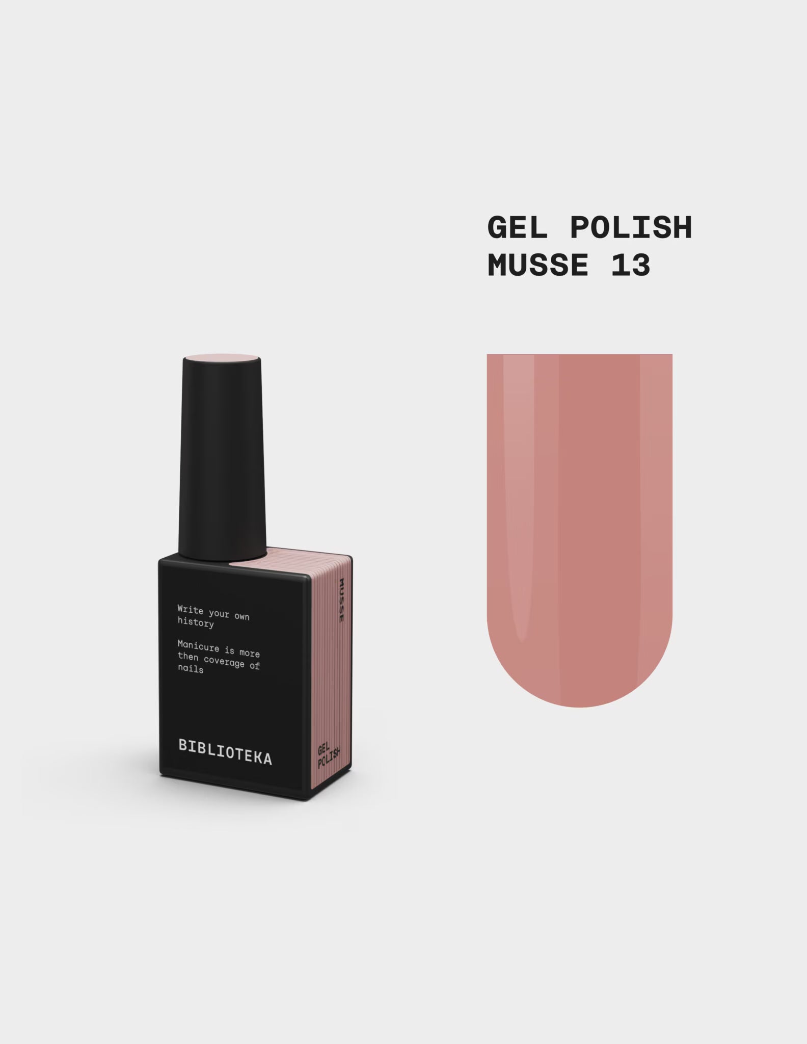 BIBLIOTEKA Gel Polish 13 Musse - Mocha, 10ml