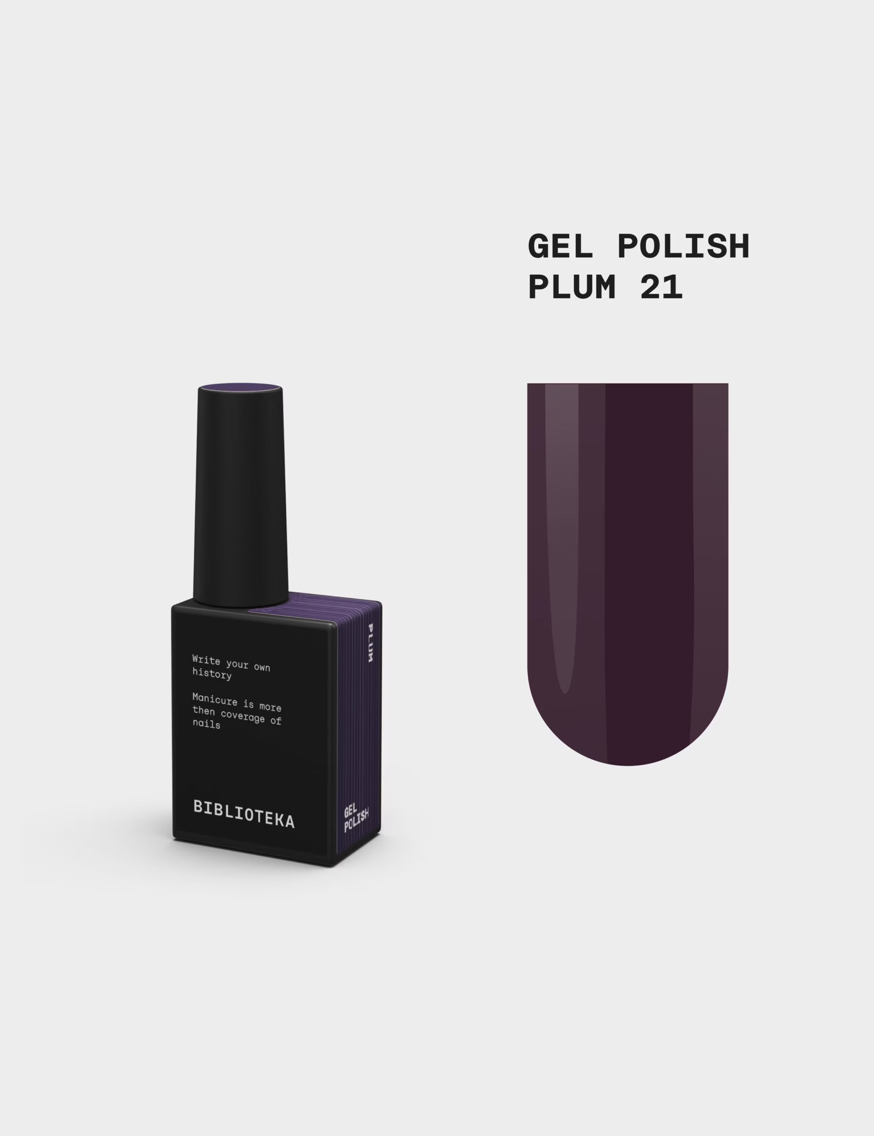 BIBLIOTEKA Gel Polish 21 Plum 10ml