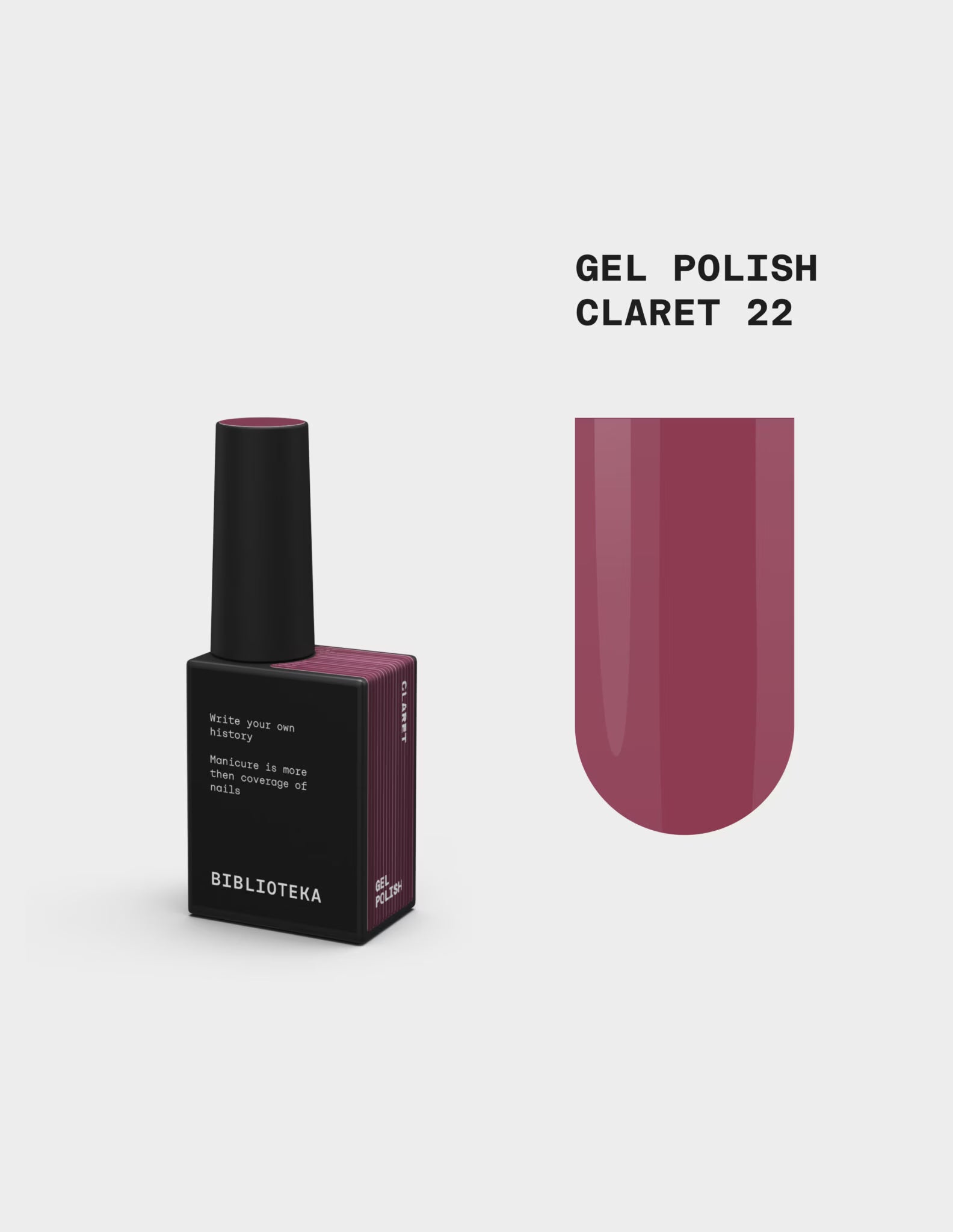 BIBLIOTEKA Gel Polish 22 Claret 10ml