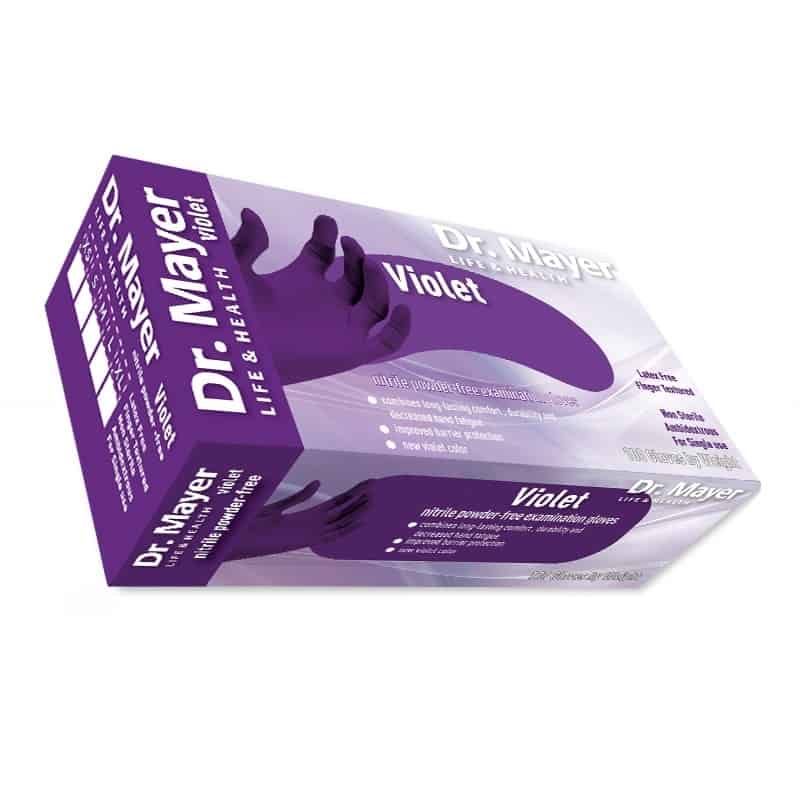 Manusi nitril Violet, marimea S Dr.Mayer