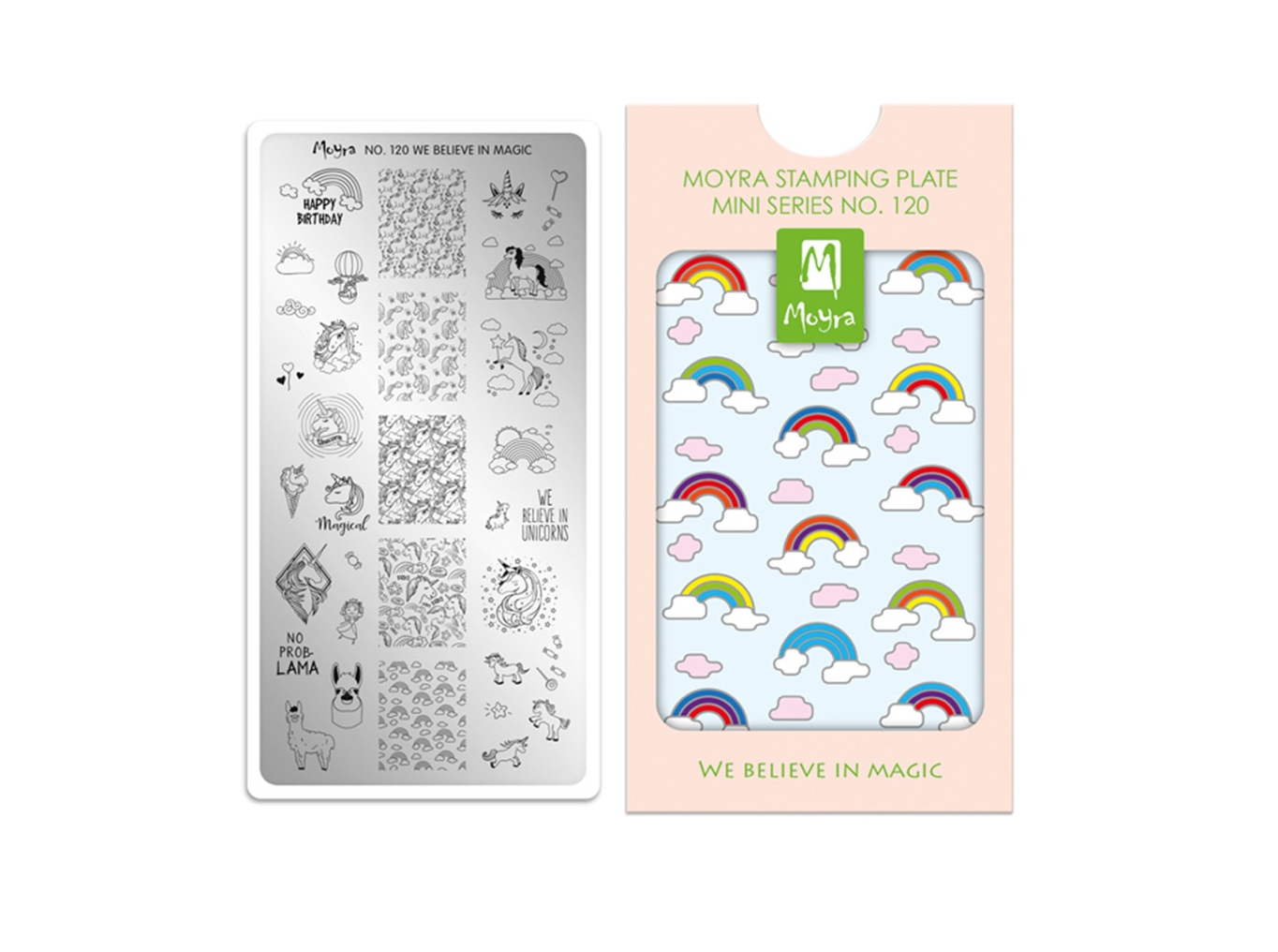 Moyra Mini stamping plate 120 We believe in magic