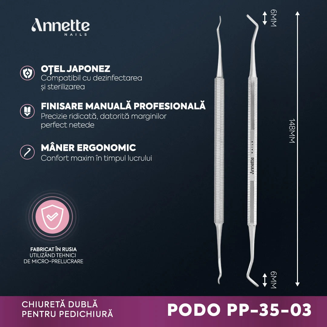 Chiureta Pedichiura Dubla Annette Nails PODO