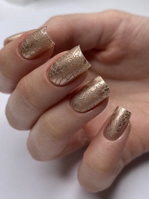 DARK Stamping Polish 21 White Gołd Metallic