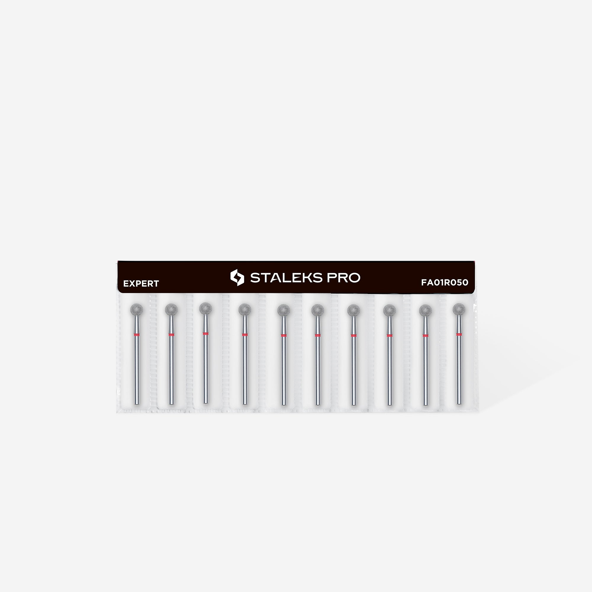 Staleks Capat de freza diamantat sfera roșu 5 mm