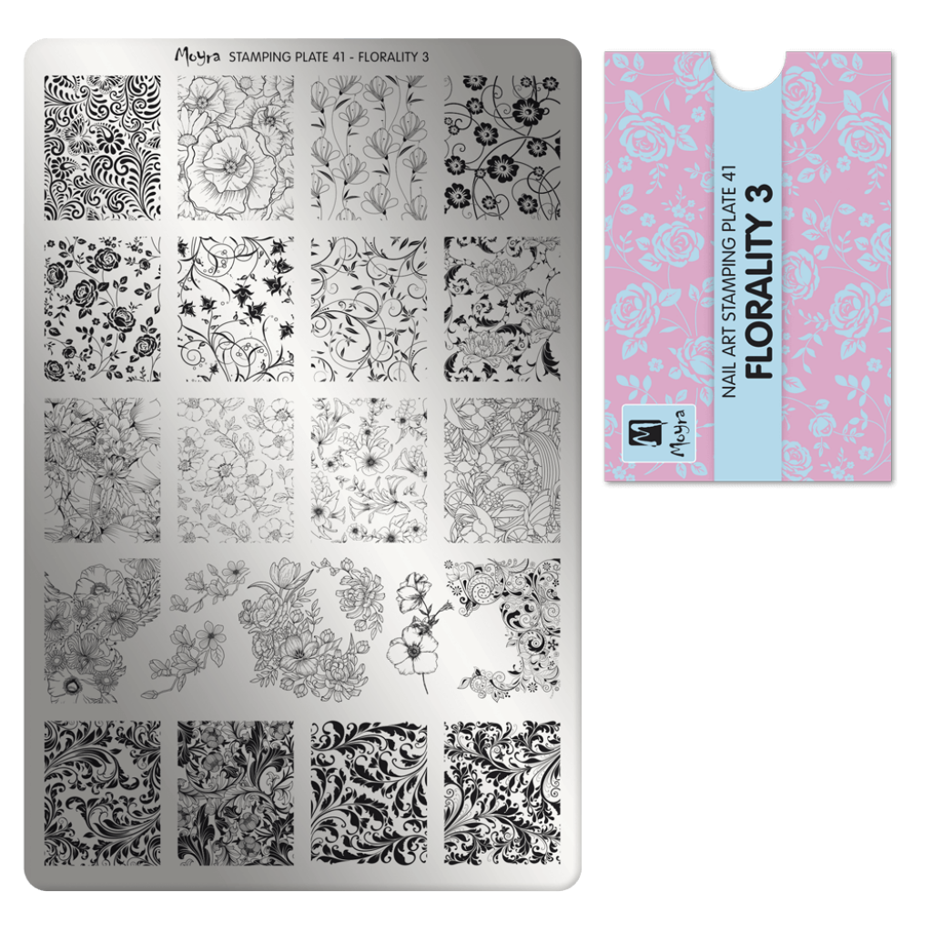 Moyra Stamping plate 41 Florality 3