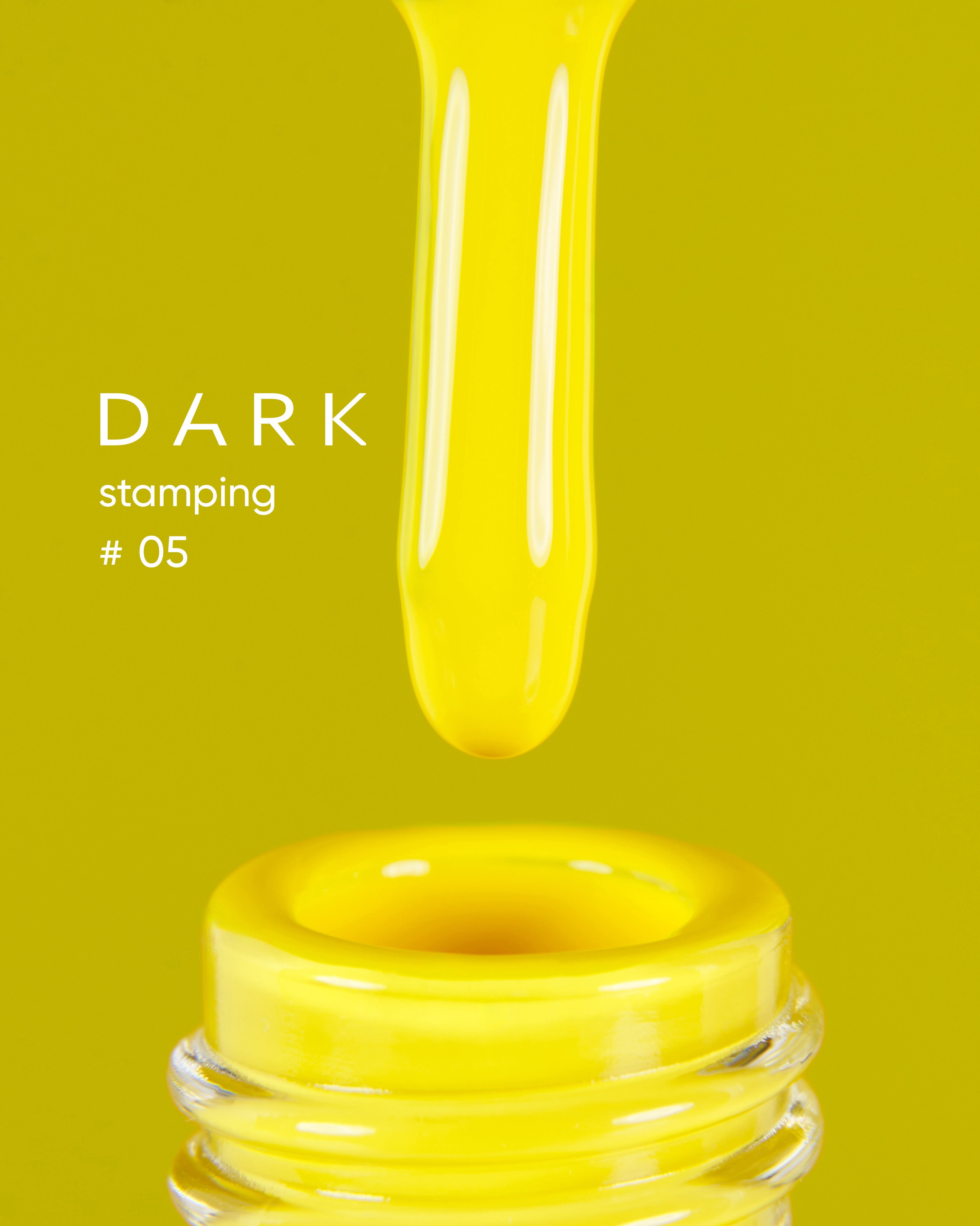 DARK Stamping Polish 05 yellow, 10ml