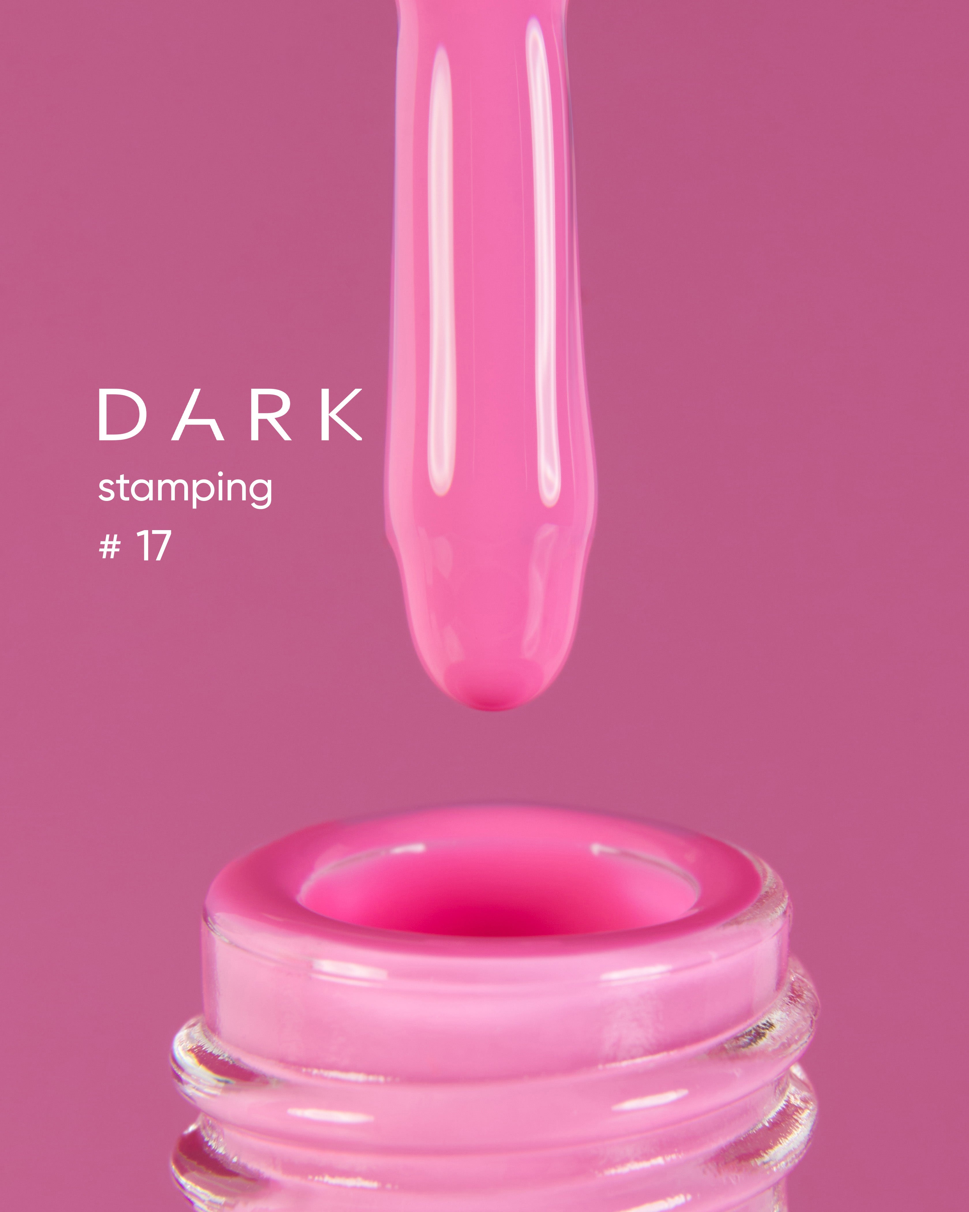 DARK Stamping Polish 17 pink, 10ml