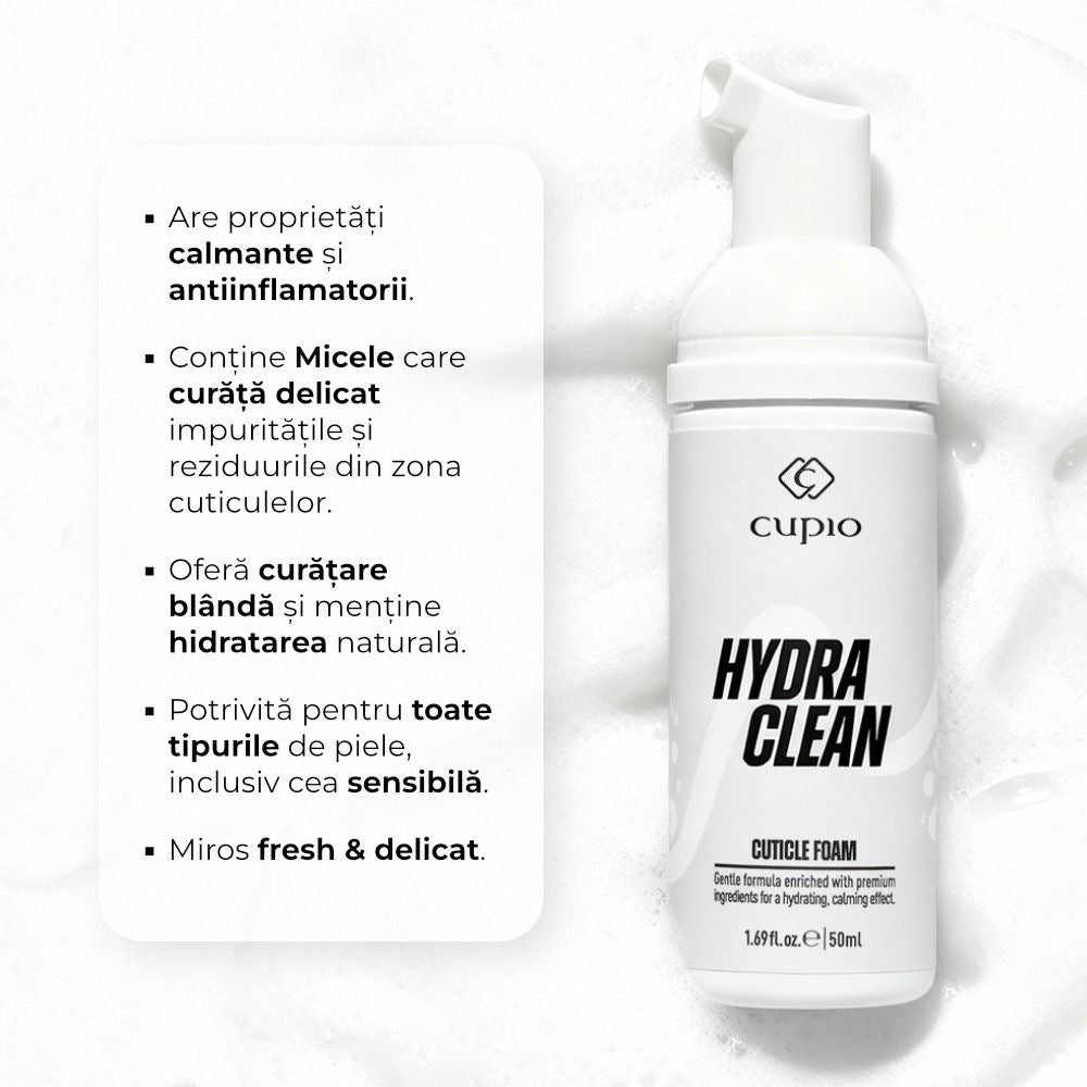 Spuma pentru cuticule Cupio HydraClean 50ml