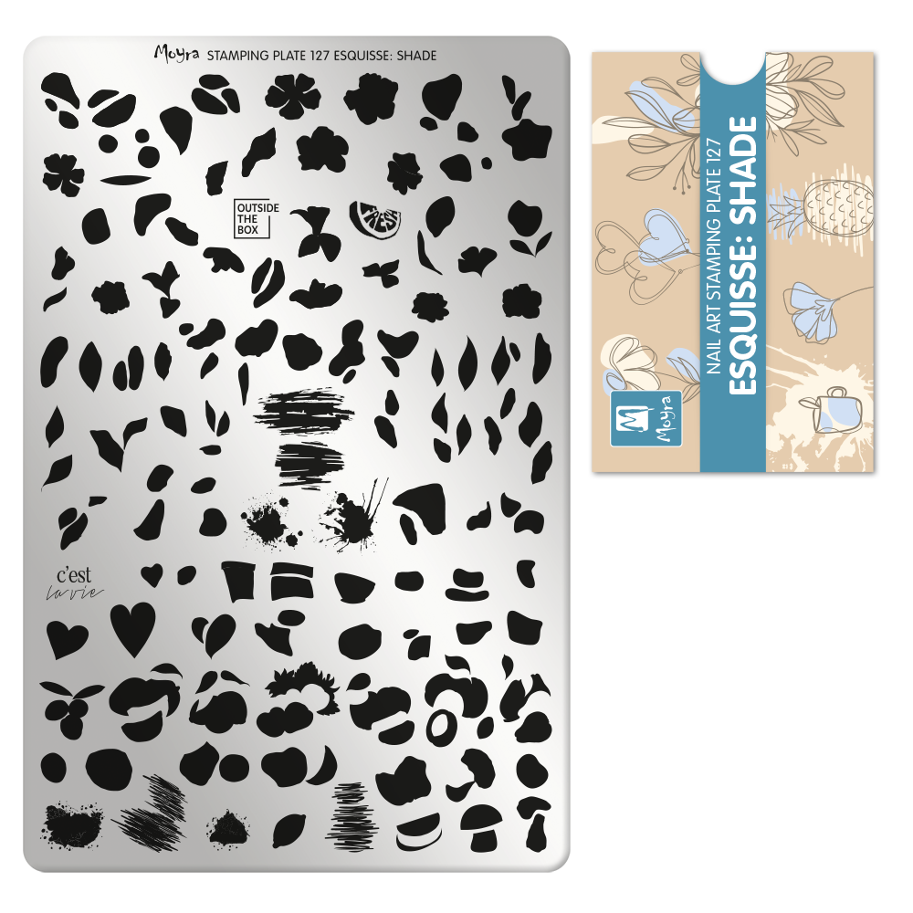 Moyra Stamping plate 127 Esquisse: Shade