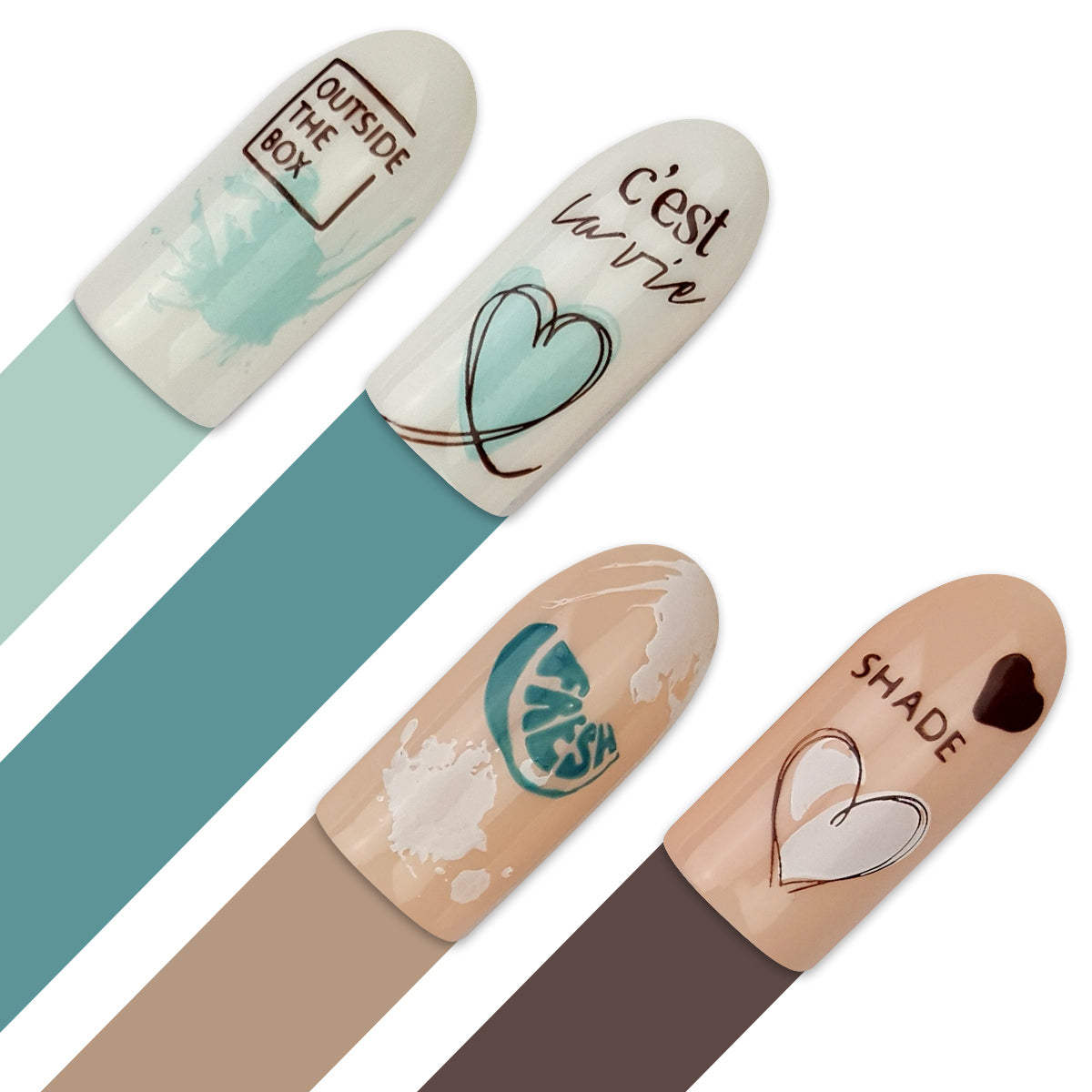 Moyra Stamping plate 127 Esquisse: Shade