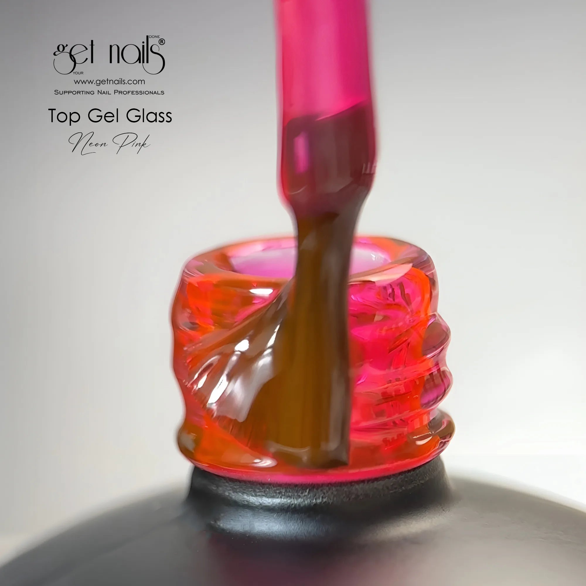 Top Gel Glass Neon Pink 15g GET NAILS
