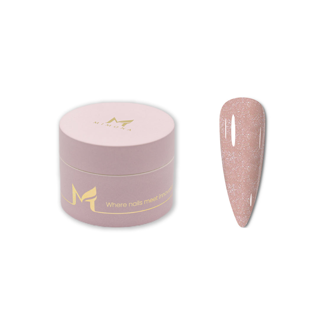 Mousse Builder Nude Glitter, 30g MIMONA