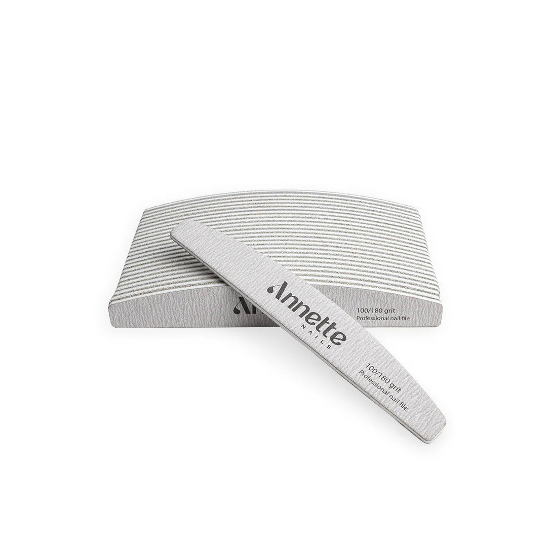 Set Pile Unghii Semiluna 25 buc 100/180 grit Zebra Annette Nails