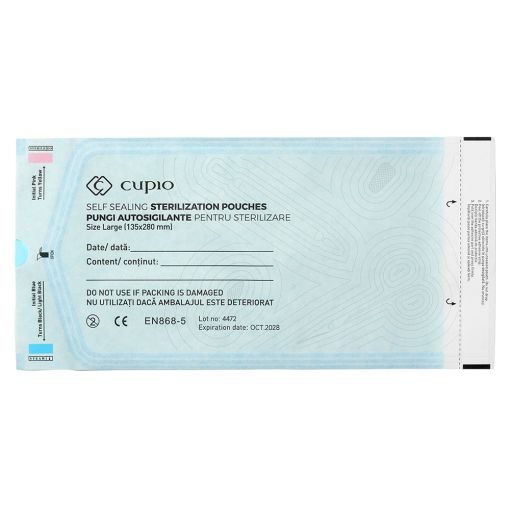 Pungi autosigilante pentru sterilizare 135x280mm - 100buc. CUPIO