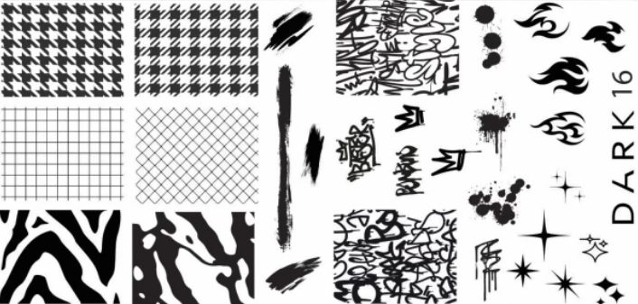 DARK Matr̦iță Stampilă 16 – Stamping Plate