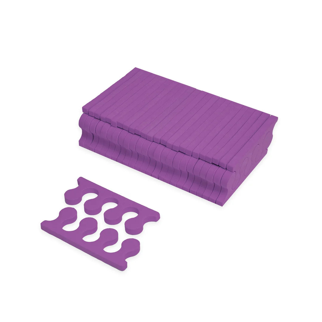 Set Despartitoare Degete Pedichiura 50 buc Mov Annette Nails