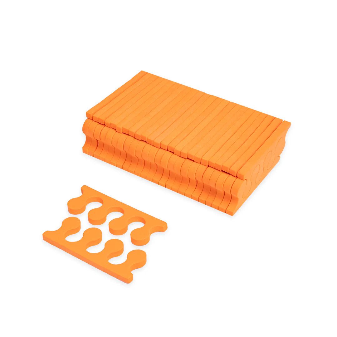 Set Despartitoare Degete Pedichiura 50 buc Portocaliu Annette Nails
