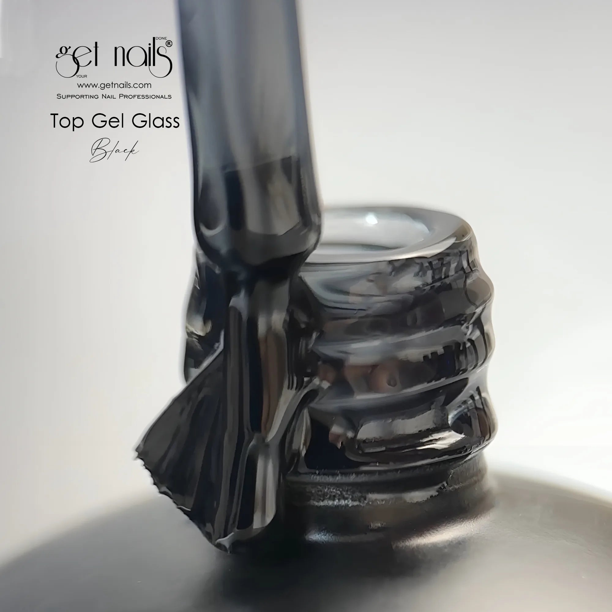 Top Gel Glass Black 15g GET NAILS