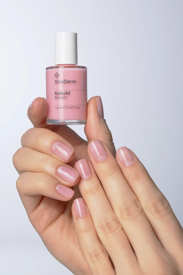 Bază Tratament pentru Unghii Fragile – Fortificare și Netezire Vizibilă, ReBuild - Bloom, 14ml Straderm