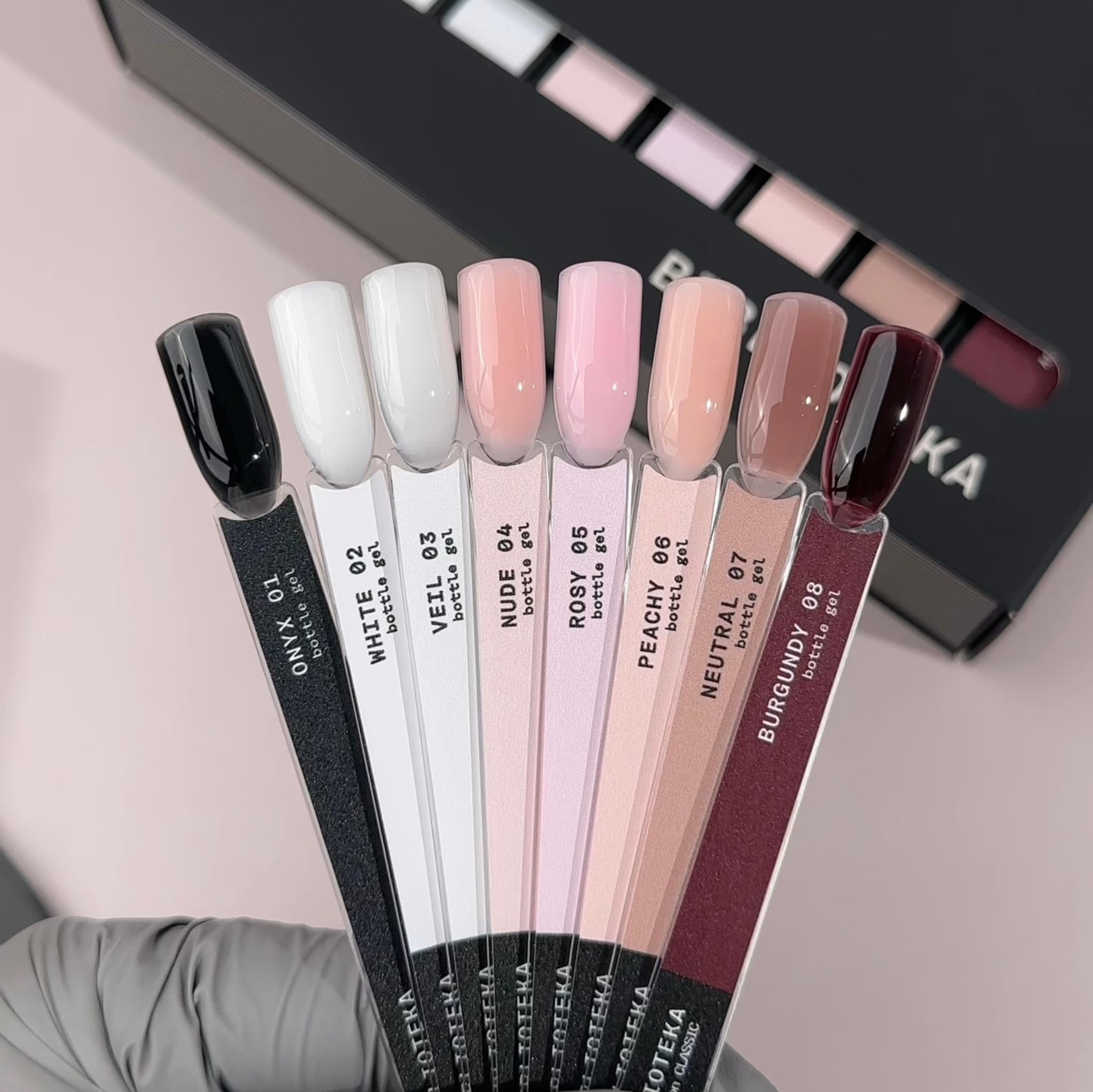 BIBLIOTEKA BOTTLE GEL CLASSIC Collection (8buc)