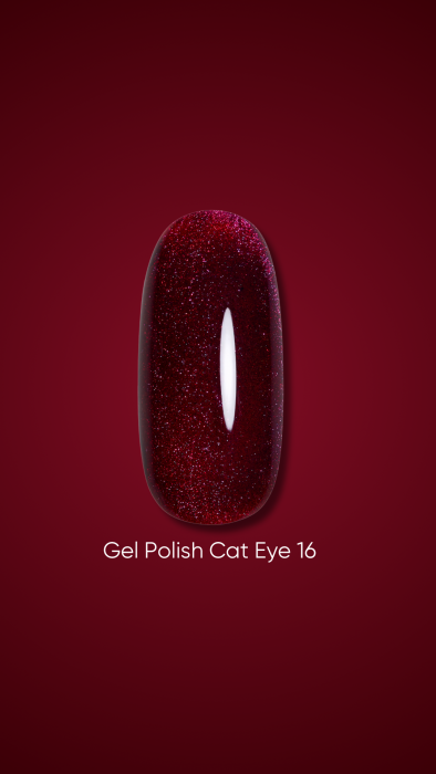 DARK Gel Polish CAT EYE 16, 6ml