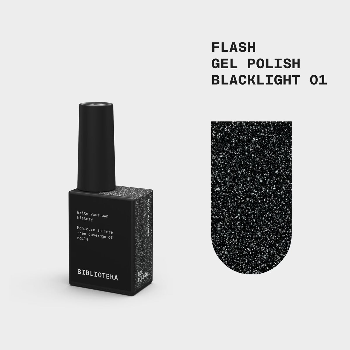 BIBLIOTEKA Gel Polish 01 Blacklight 10ml