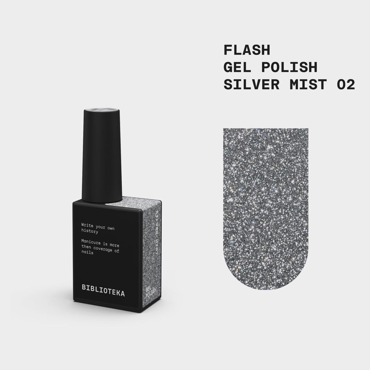 BIBLIOTEKA Gel Polish 02 Silver Mist 10ml
