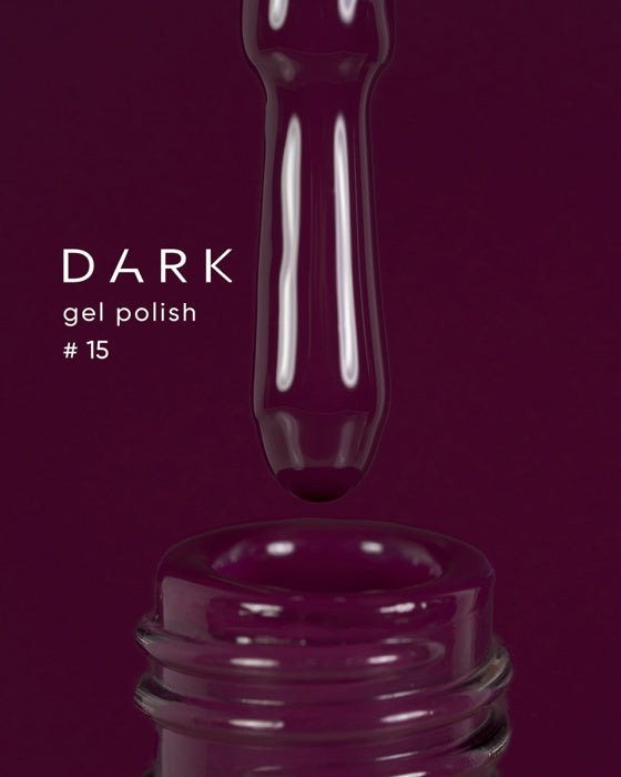 DARK GEL POLISH 15, 6ml - creative-nails.ro