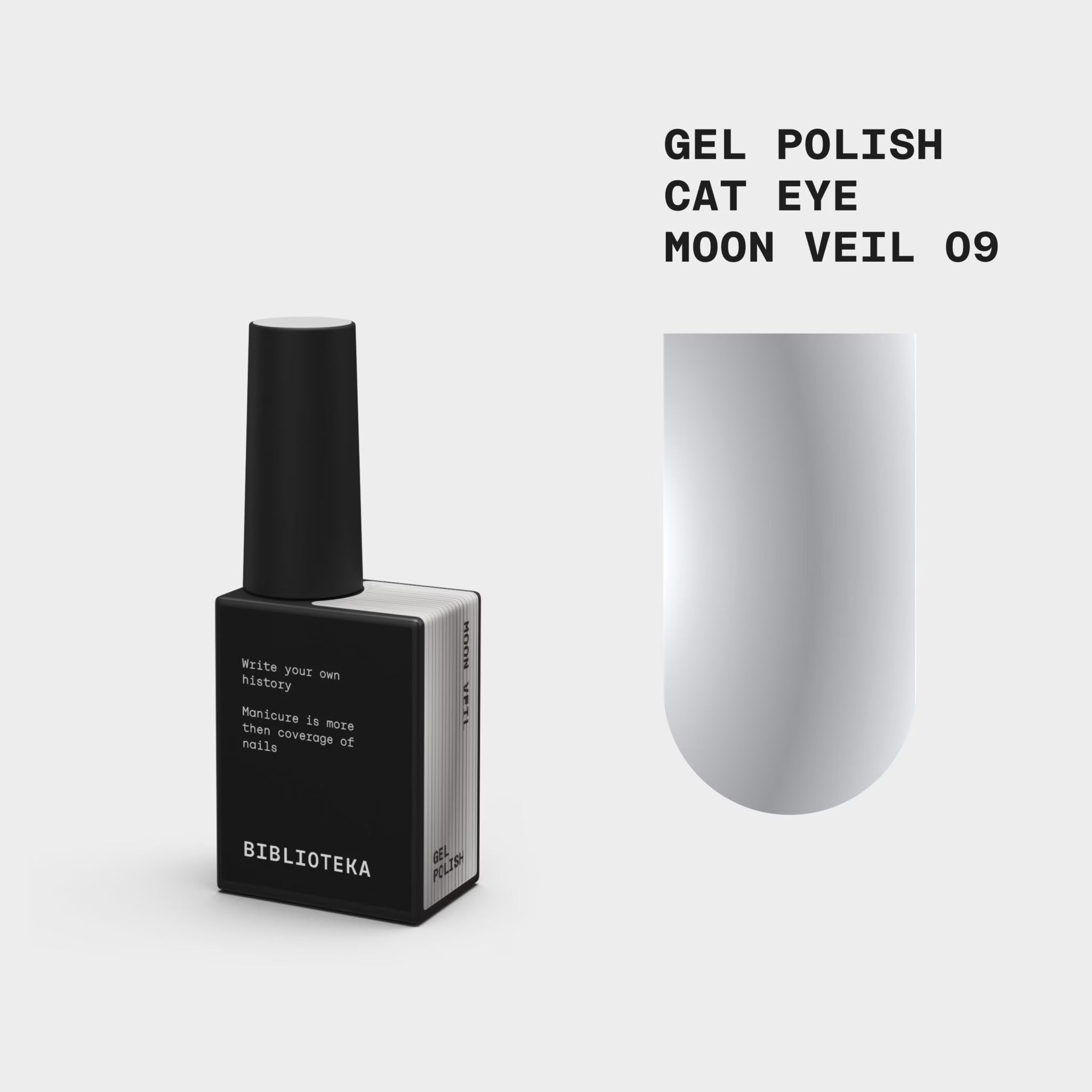 BIBLIOTEKA Gel Polish Cat Eye 09 Moon Veil 10ml