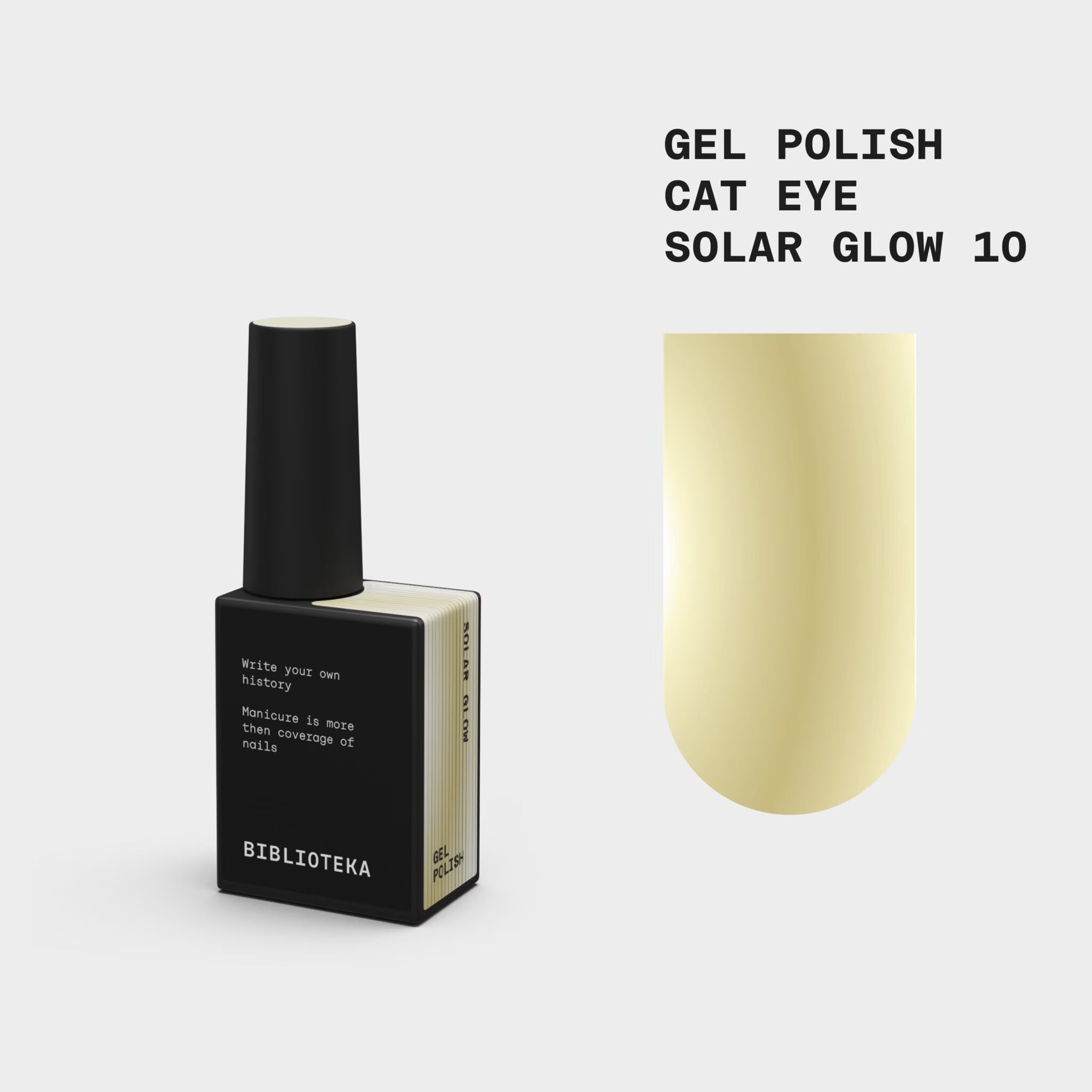 BIBLIOTEKA Gel Polish Cat Eye 10 Solar Glow 10ml