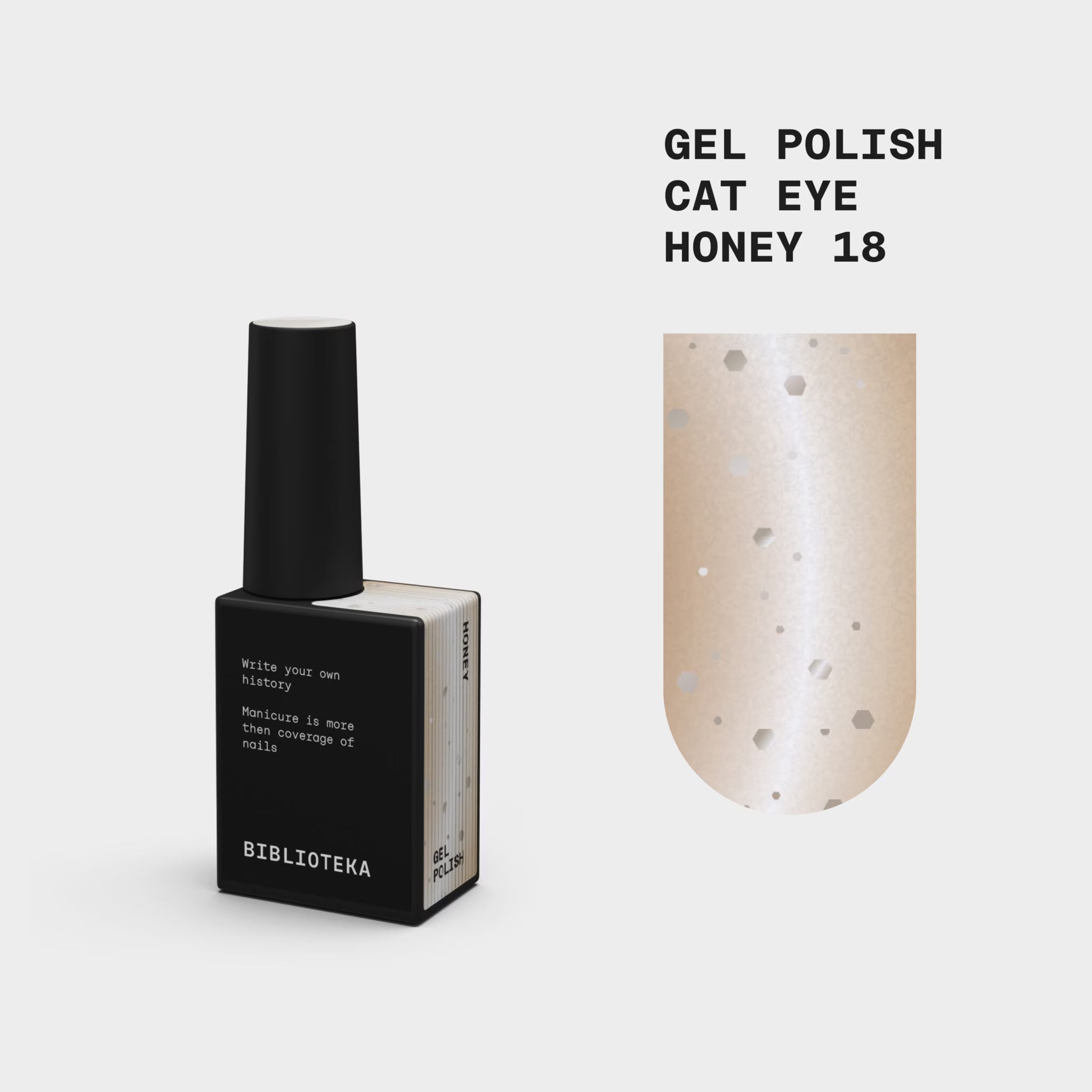 BIBLIOTEKA Gel Polish Cat Eye 18 Honey 10ml